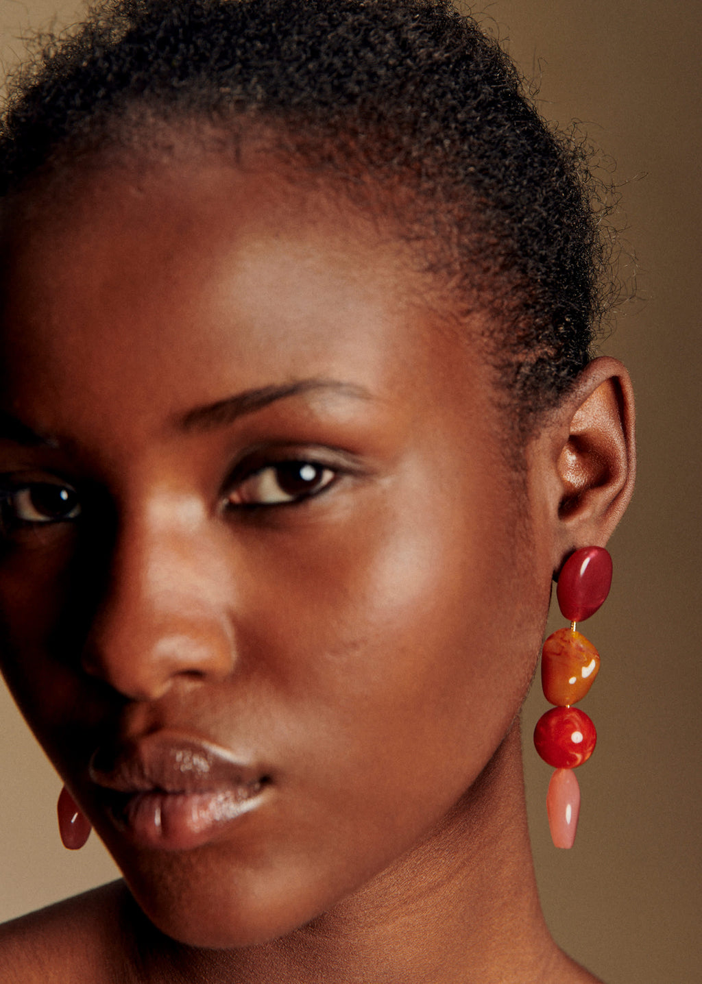 Boucles d'oreilles Sabrina - Rose Multi