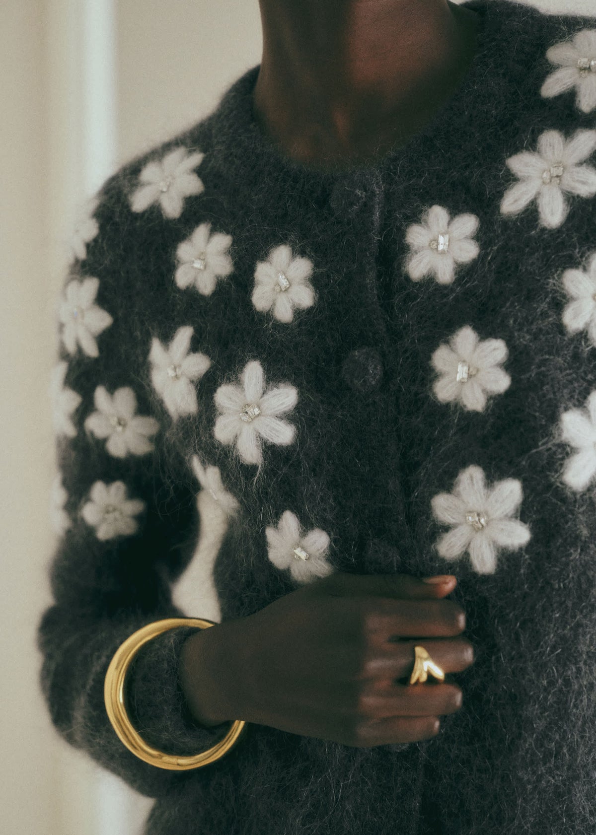 Gilet Andrew - Gris Anthracite / Strass