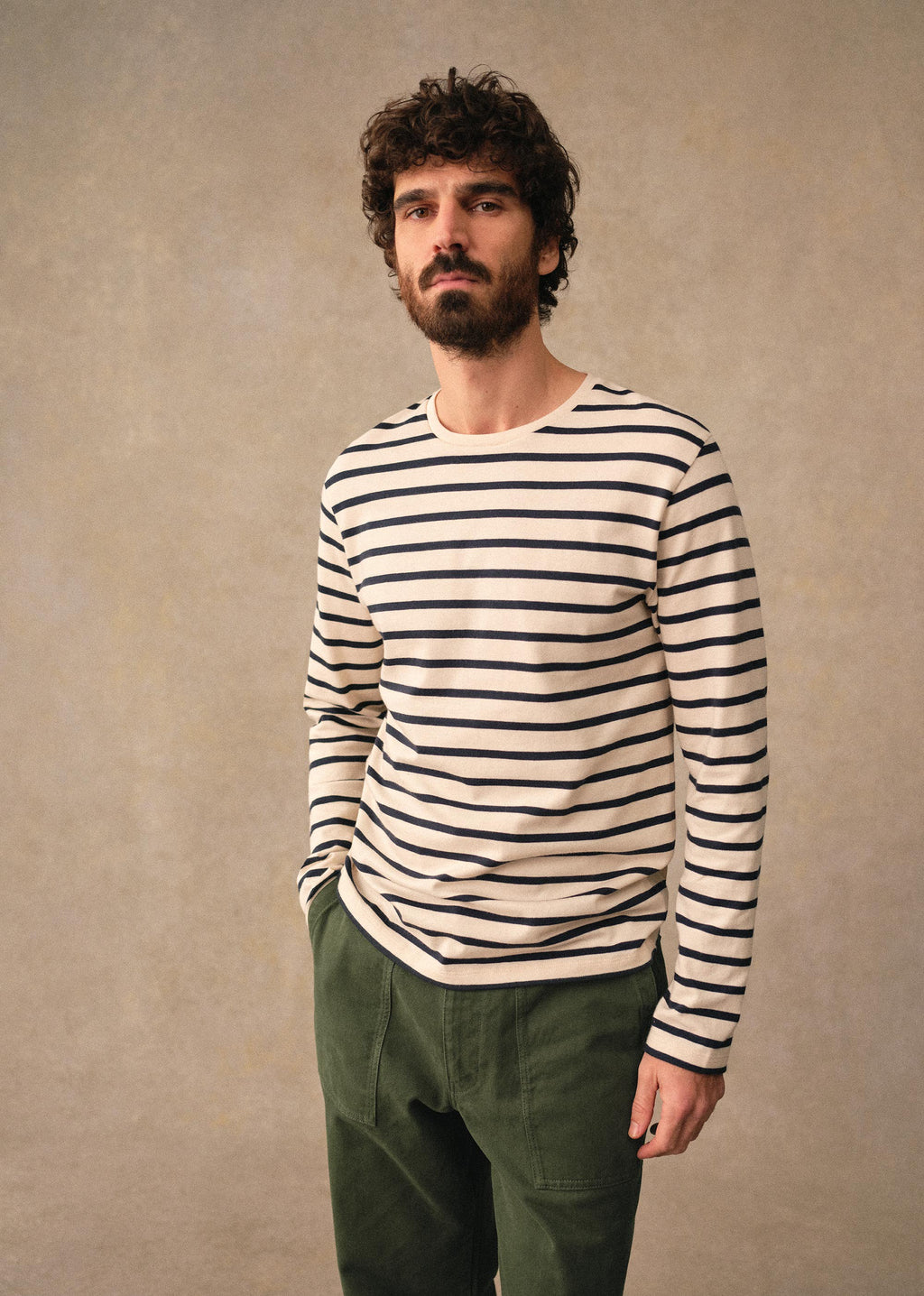 T-Shirt Geron - Marine Écru