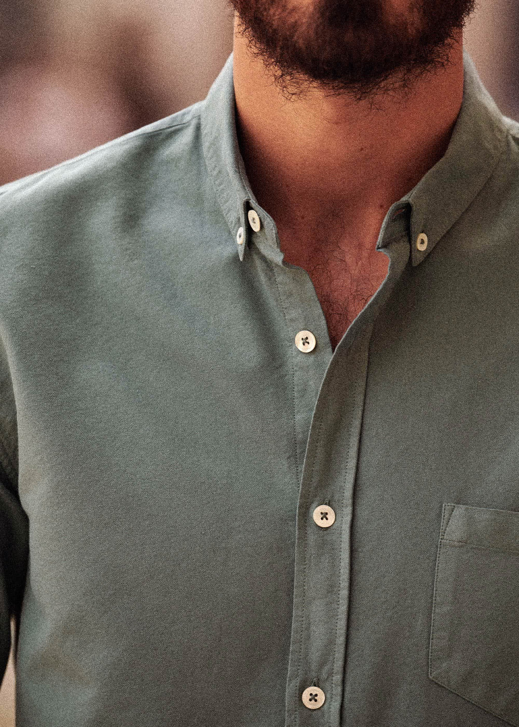 Chemise Charlie Oxford - Vert Argile