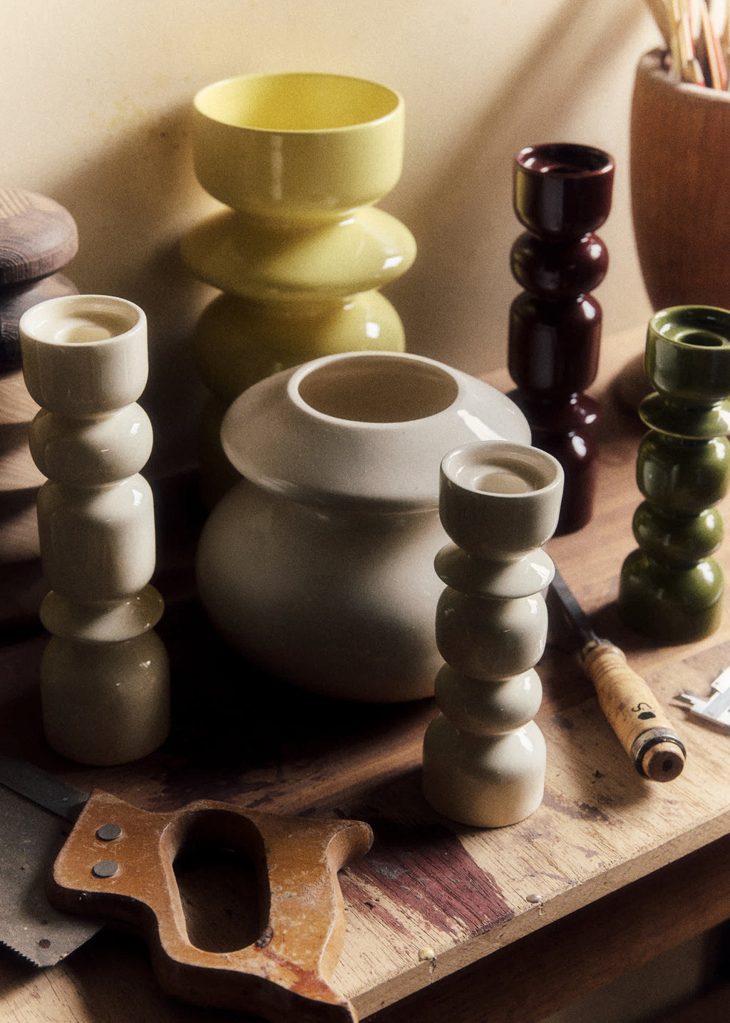 Vase Romie Objetti - Petit modèle - Ecru