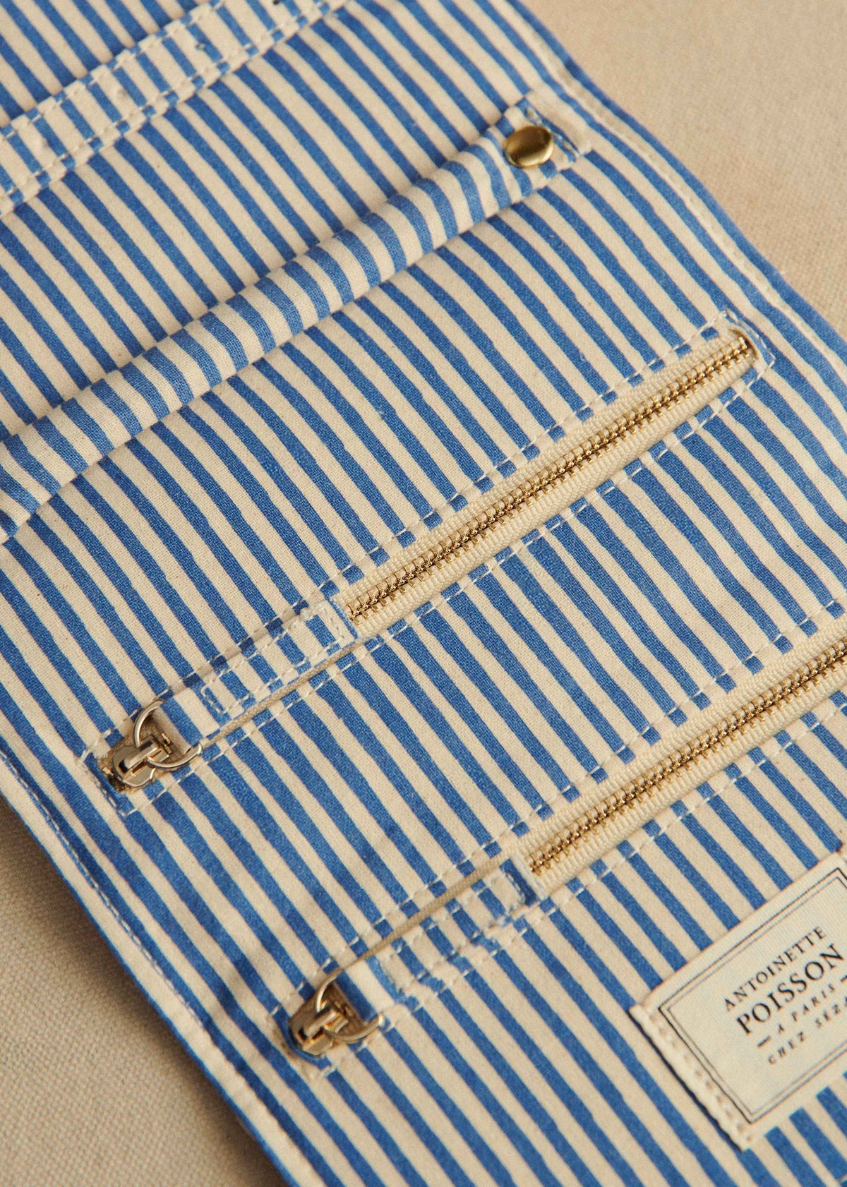 Pochette Bijoux - Sézane x Antoinette Poisson - Imprimé Oiseaux Bleus