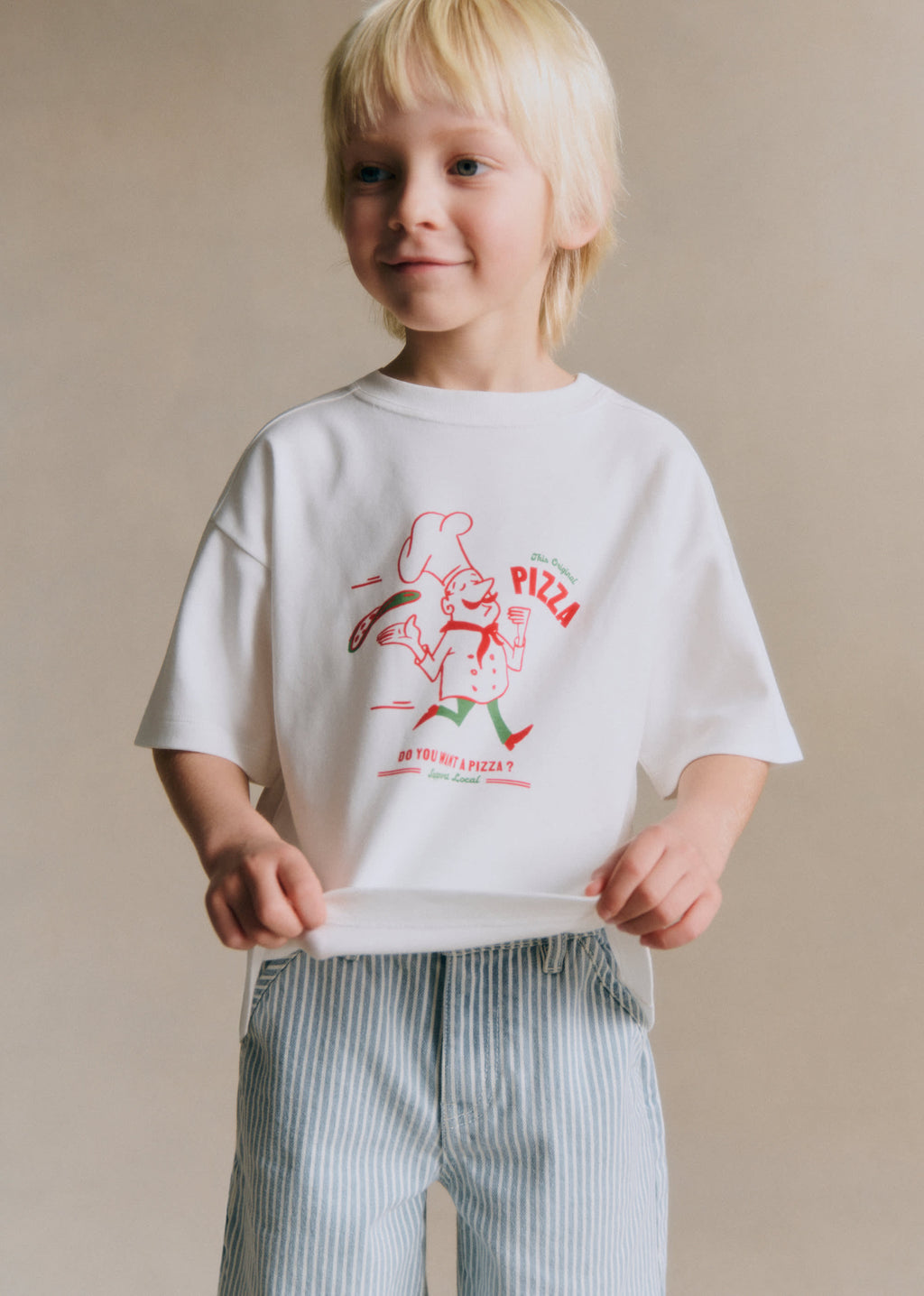 T-Shirt Pizzaiolo - Ecru