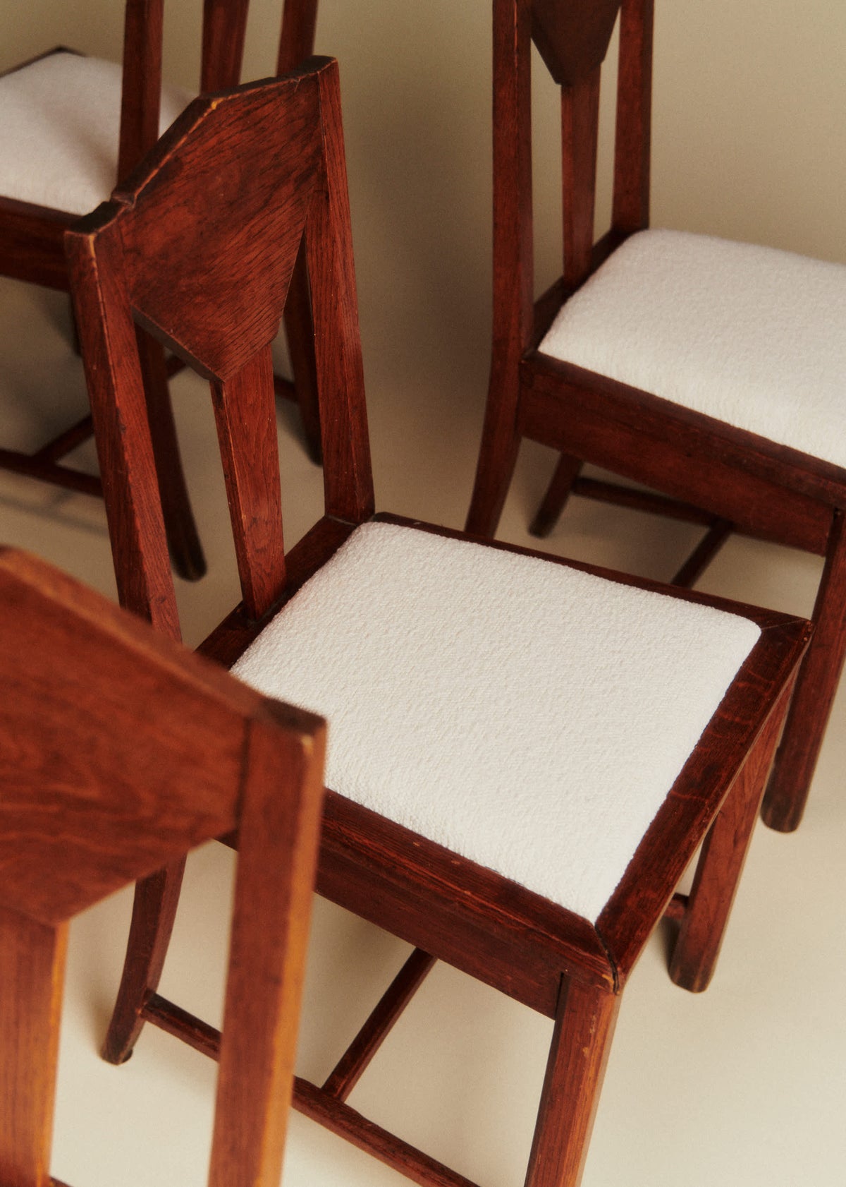 Lot de 6 chaises vintage - Bois