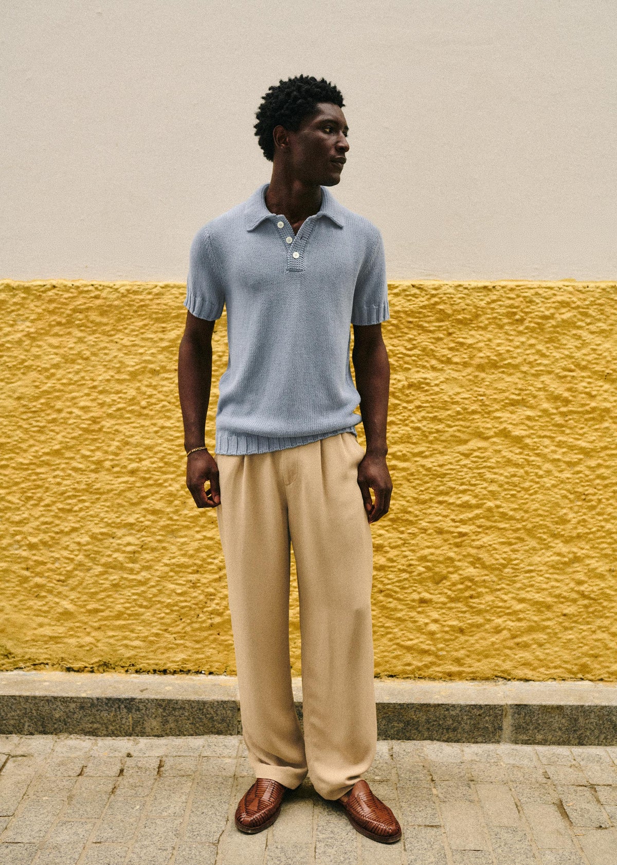 Polo Maille Camil - Bleu
