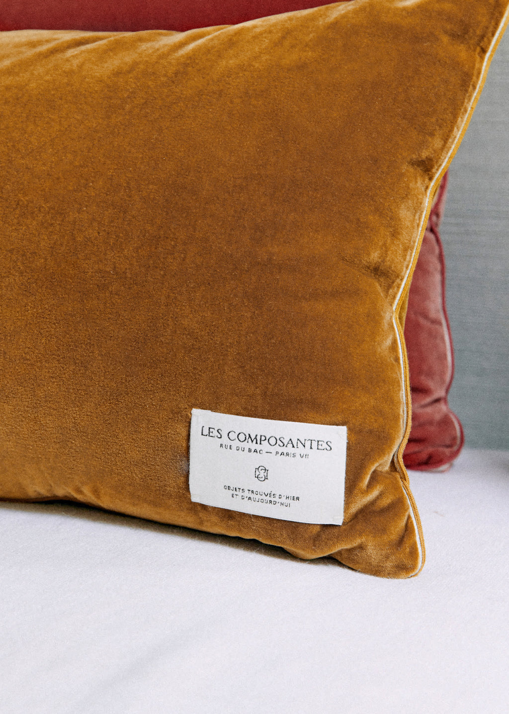 Coussin Velours Édition - Petit modèle - Caramel