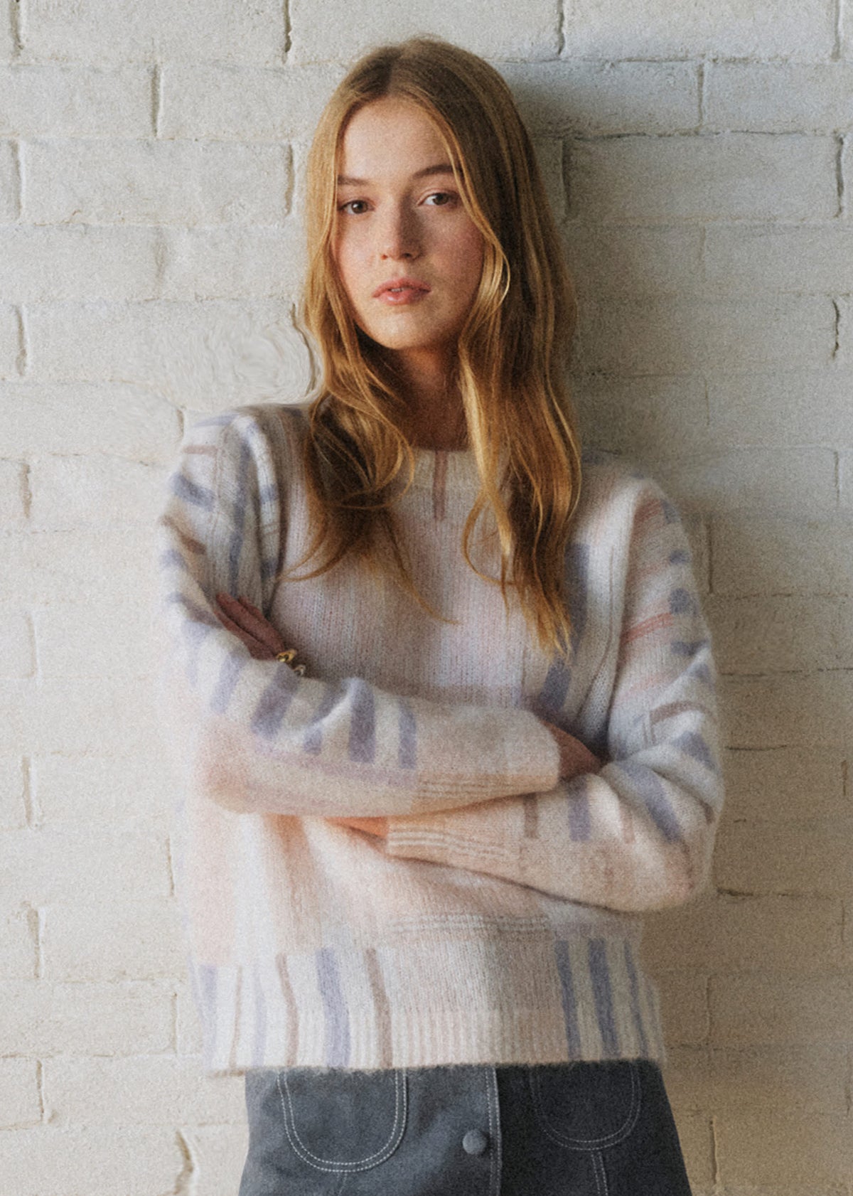 Pull Line - Sézane X Sea NY - Imprimé Nude Patchwork