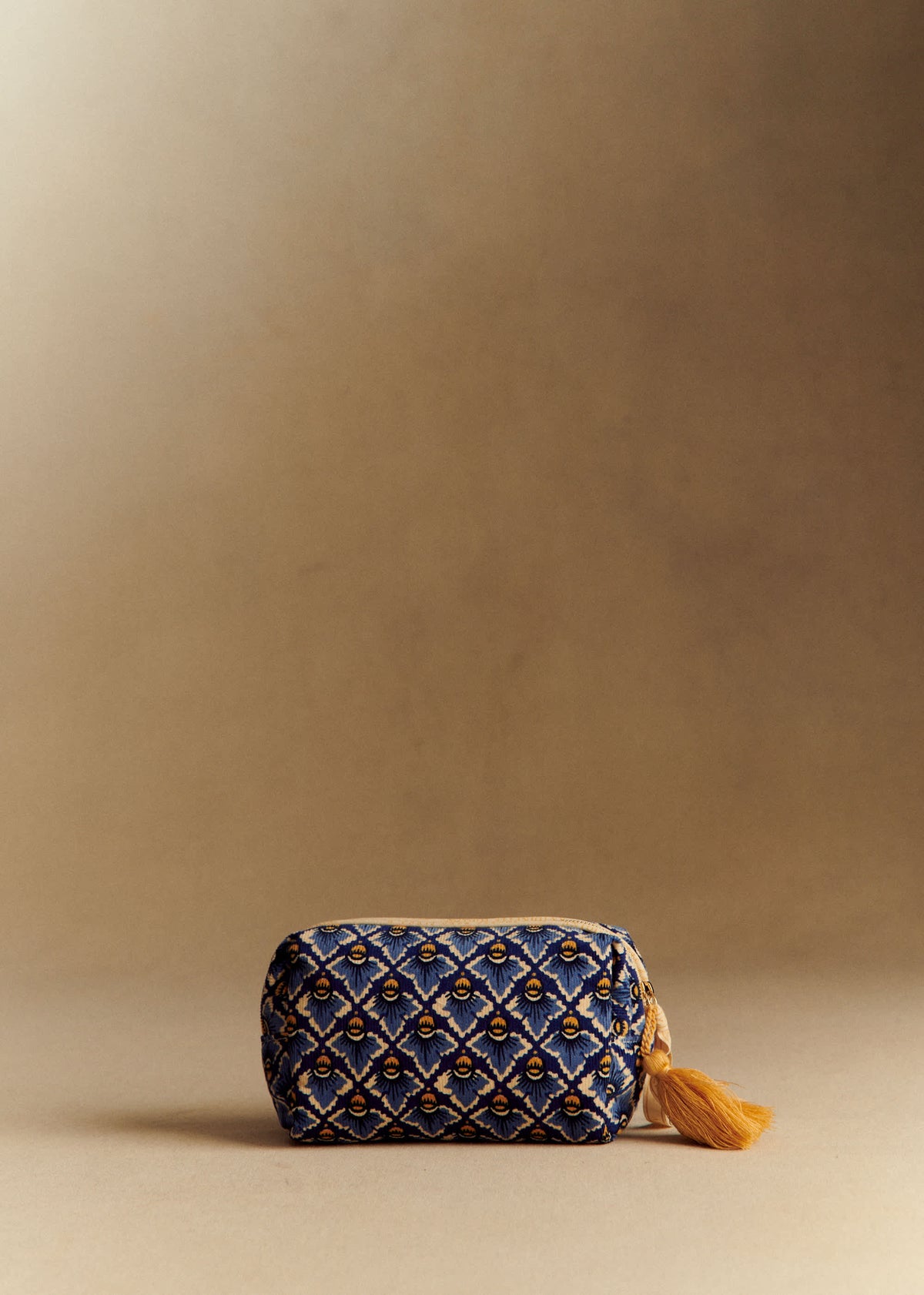 Trousse de beauté - Sézane x Antoinette Poisson - Imprimé Losange Bleu