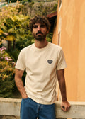 T-Shirt Amour Club Paris - Écru / Indigo