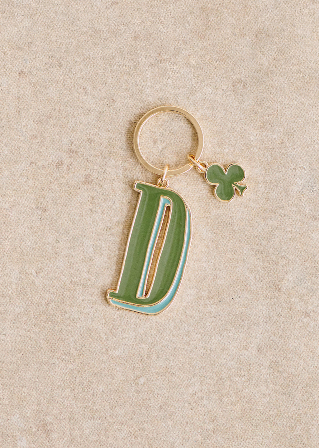 Porte-Clé Abécédaire - Lettre D - Vert