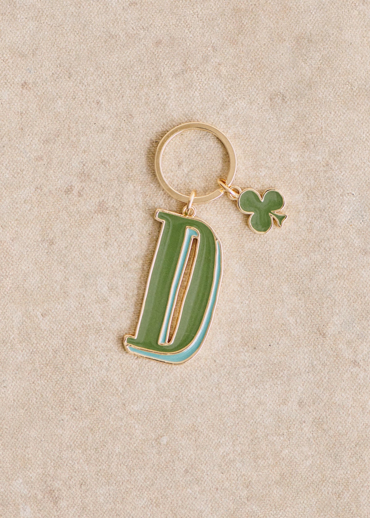 Porte-Clé Abécédaire - Lettre D - Vert