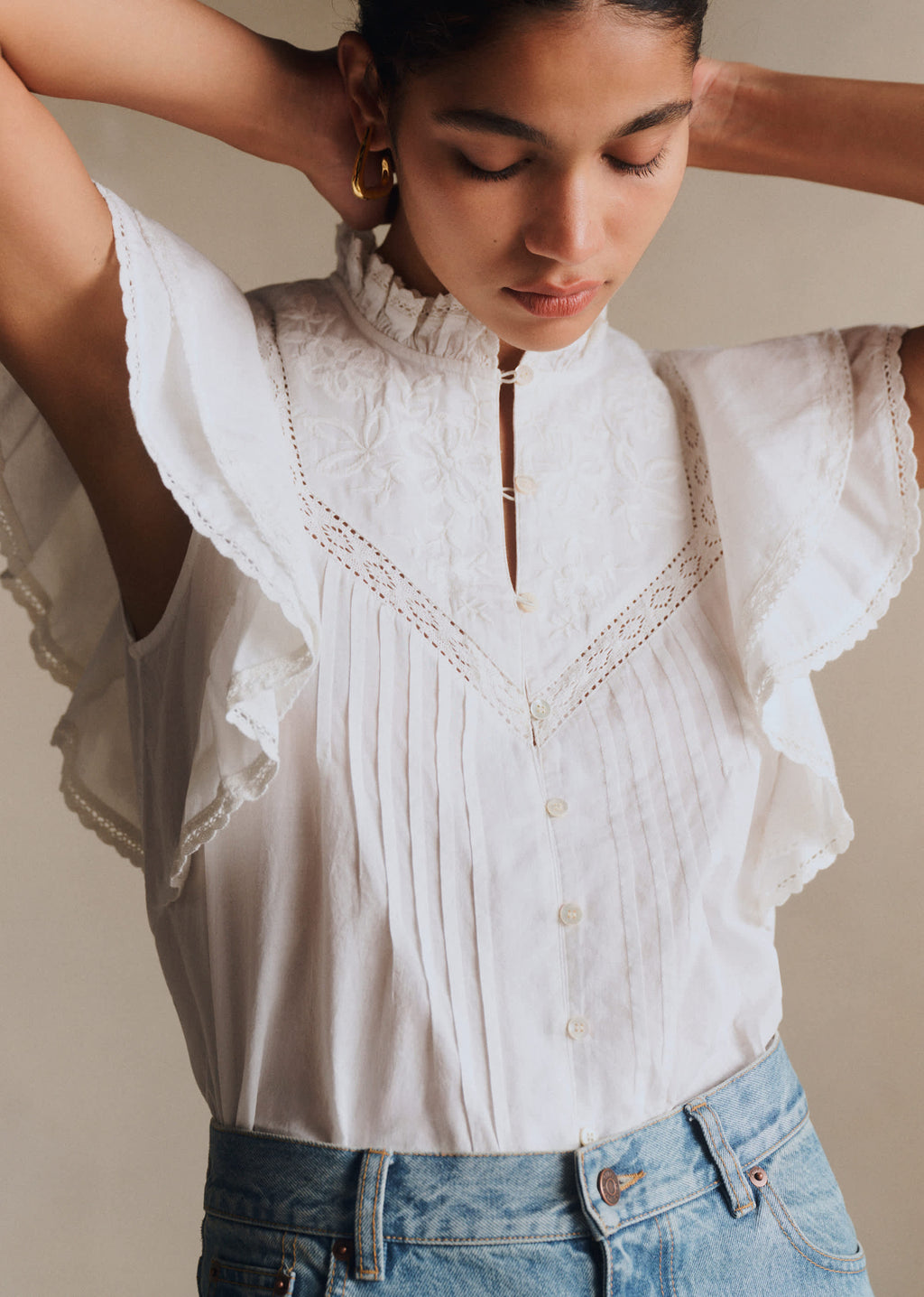Blouse Deven - Ecru