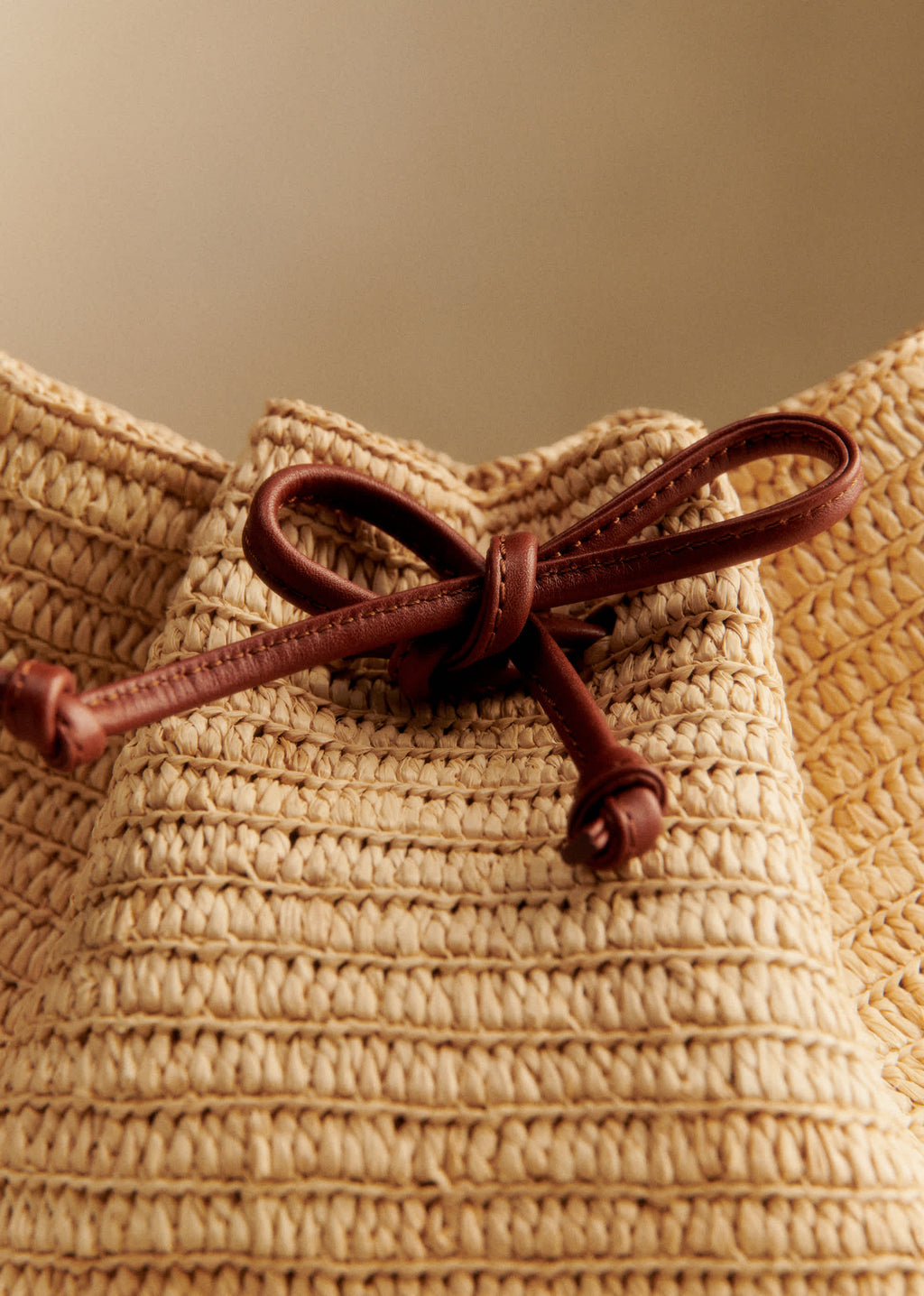 Bourse Farrow - Raphia Naturel