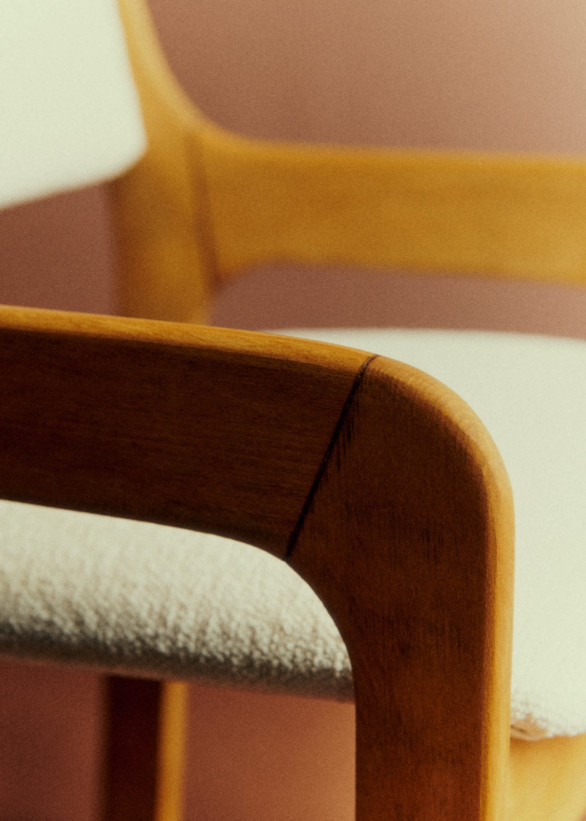 Fauteuil vintage scandinave - Bois