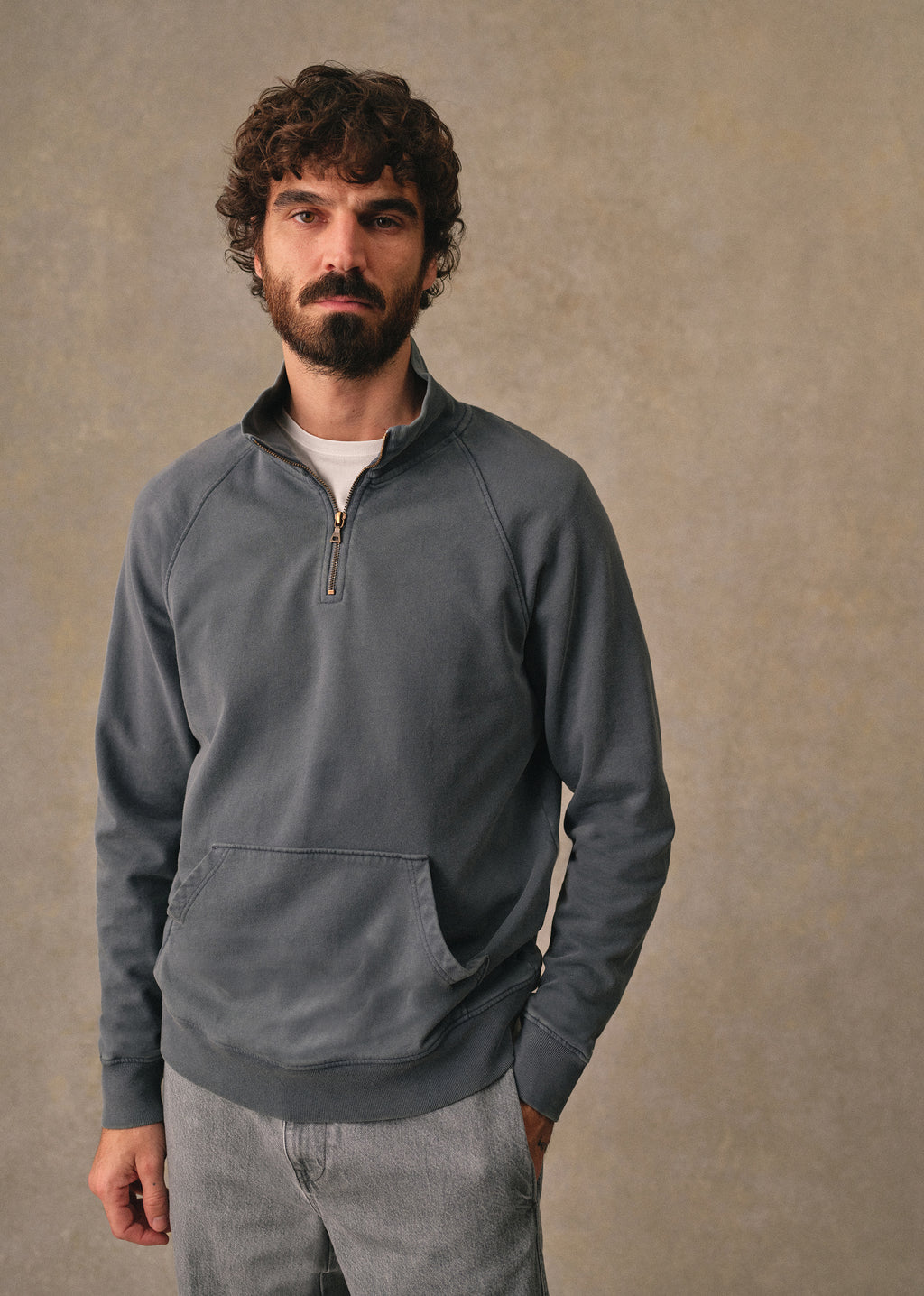 Sweatshirt Harlin - Bleu Acier Délavé