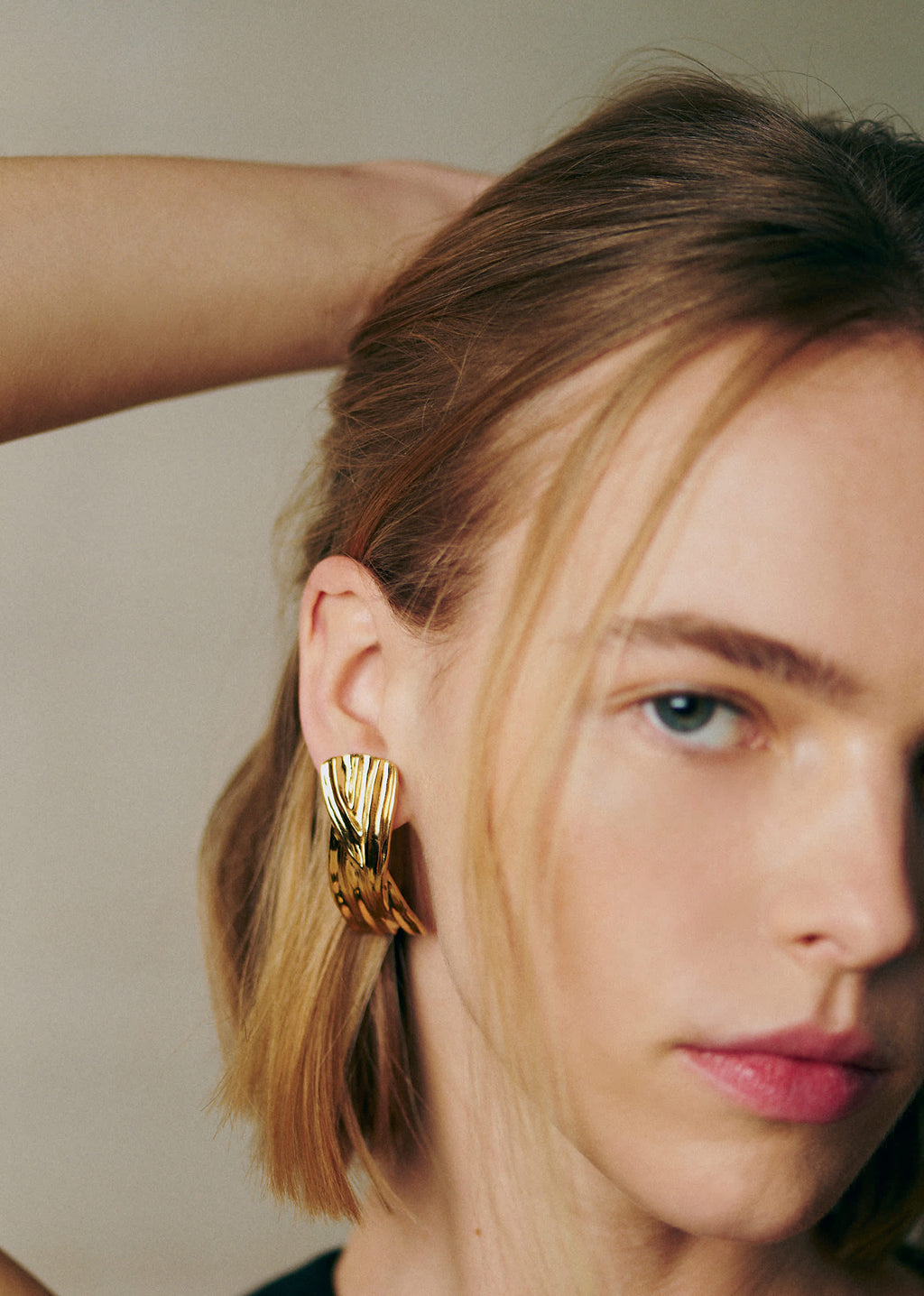 Boucles d'oreilles César - Doré