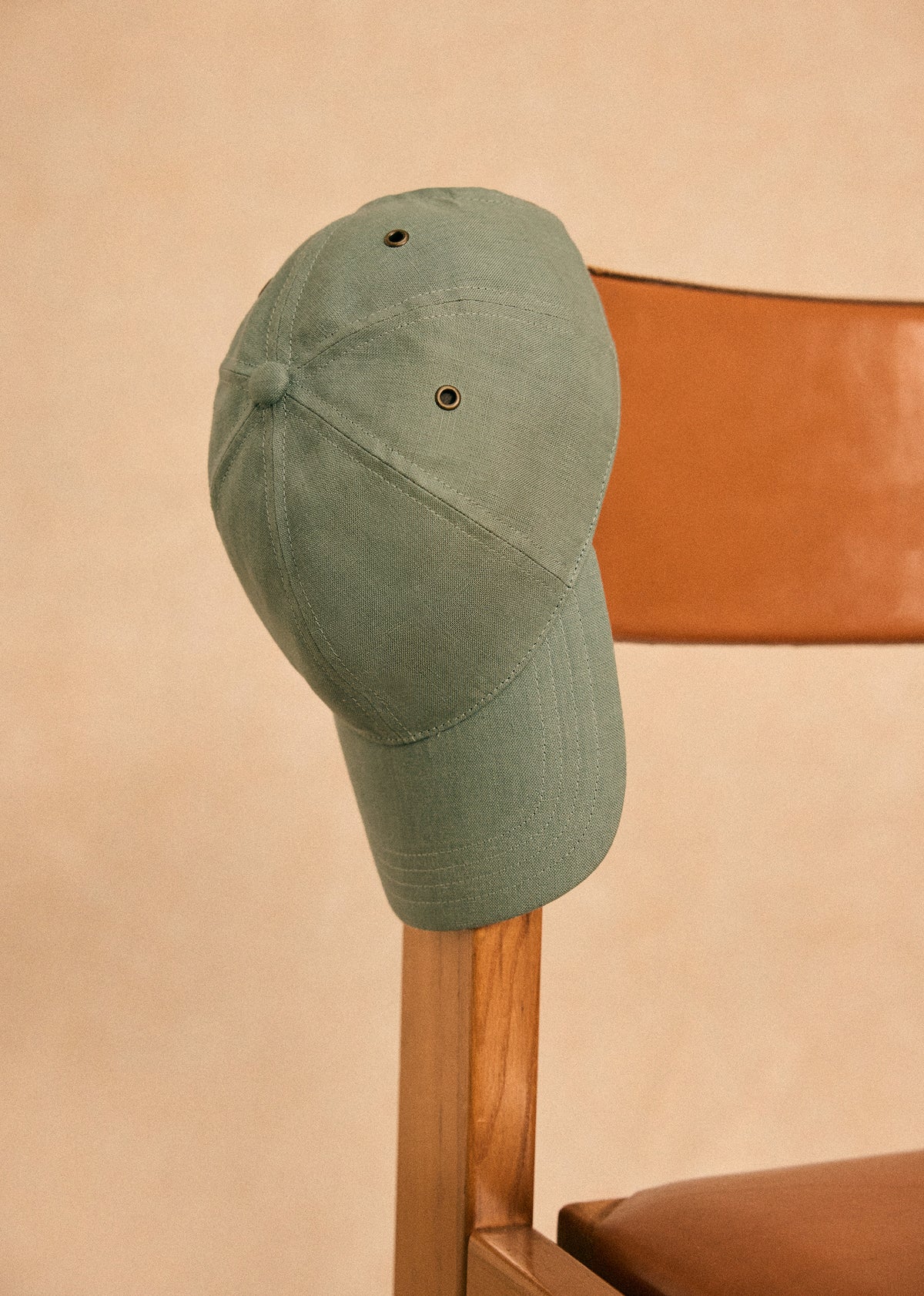 Casquette Chase Lin - Vert Argile
