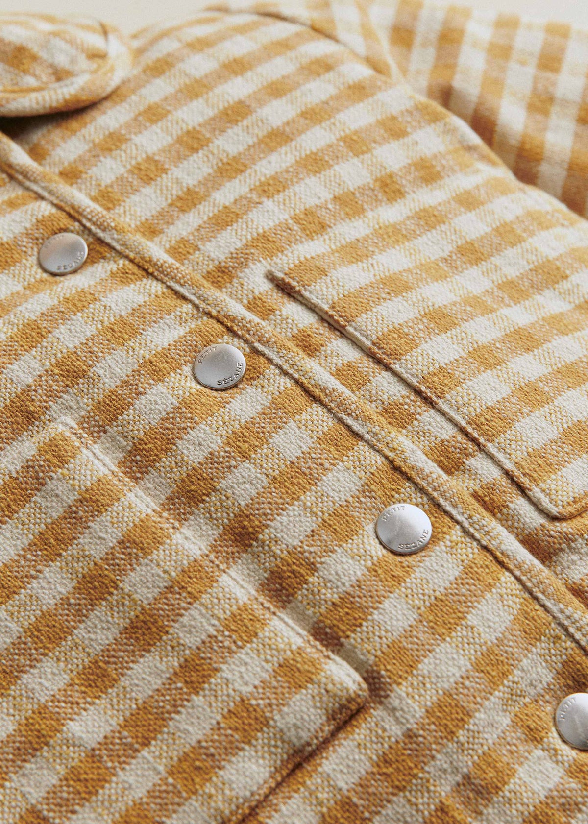 Veste Apolly - Carreaux Vichy Ocre Ecru