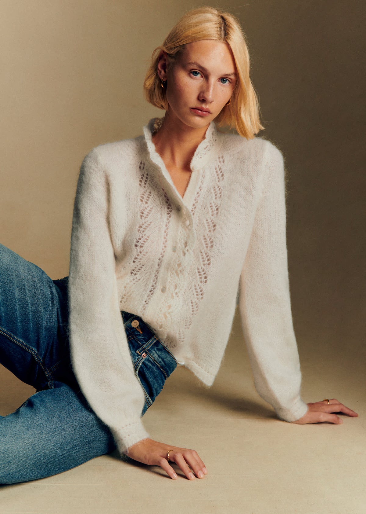 Gilet Angie - Ecru