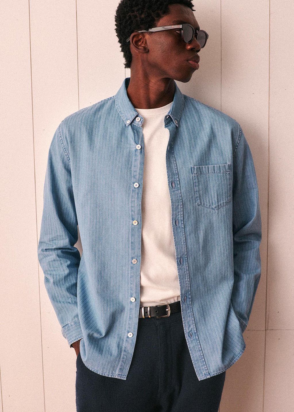 Chemise Charlie Denim - Rayures Délavées
