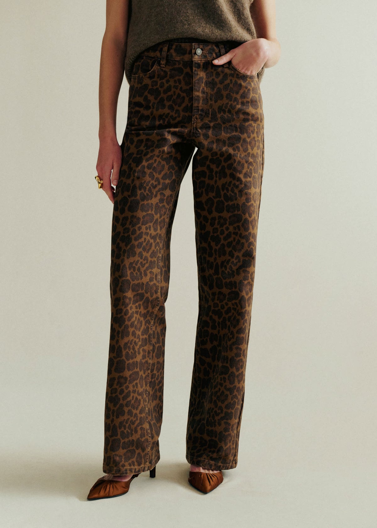 Pantalon Le Wide Leg - Imprimé Léopard