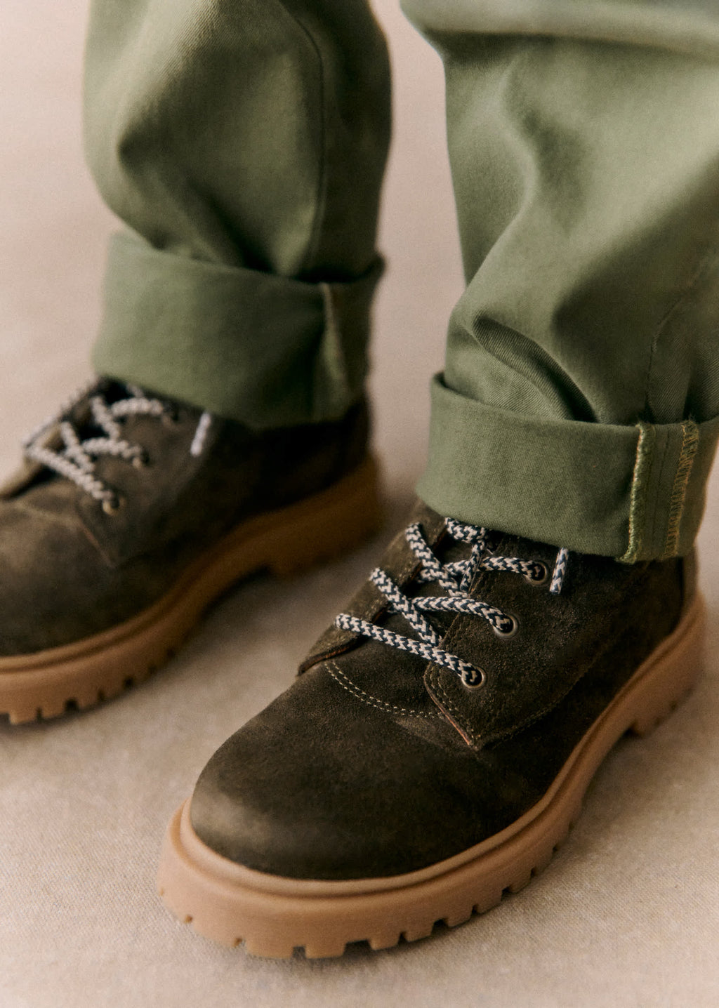 Bottines Octave - Kaki Lisse