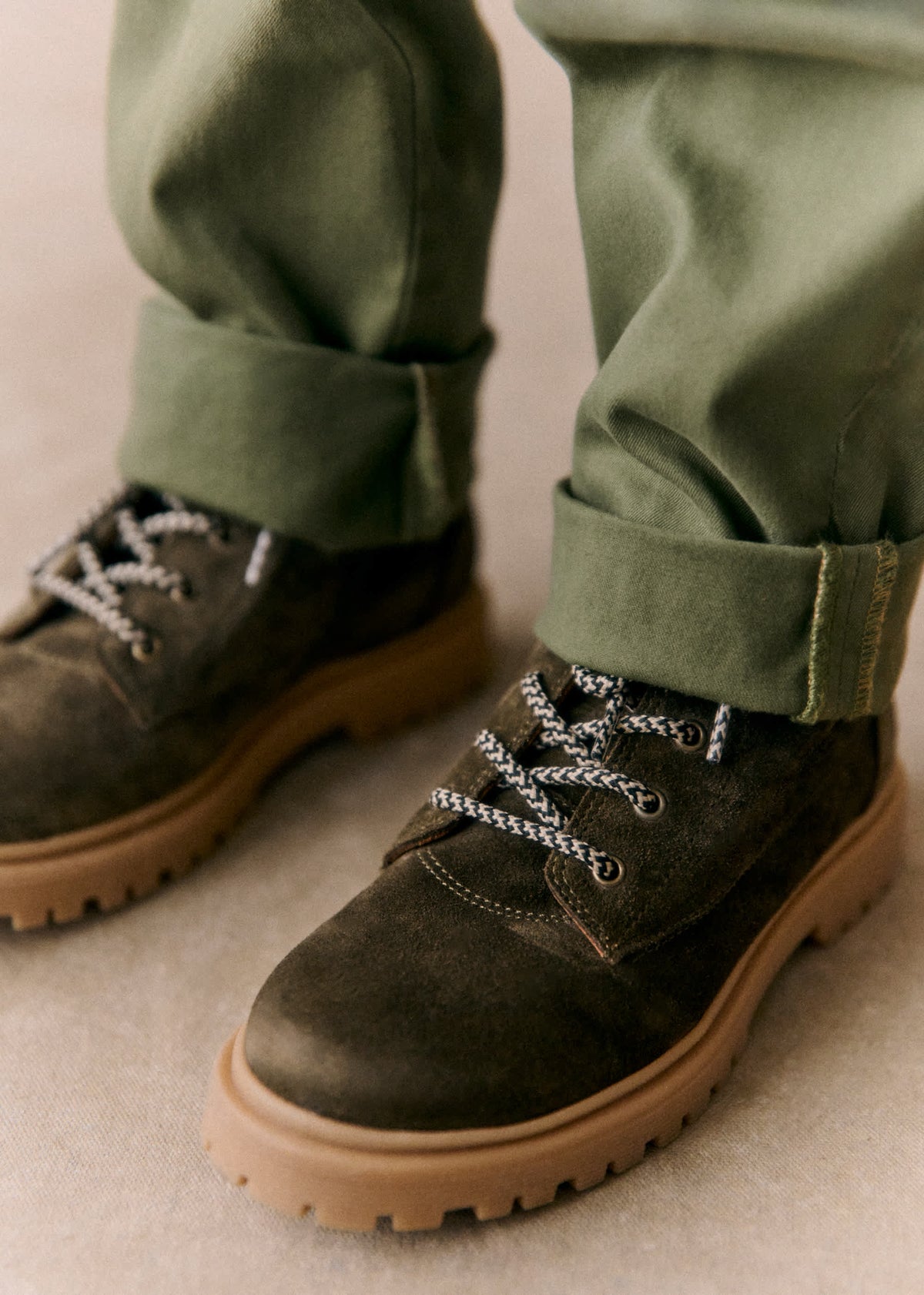 Bottines Octave - Kaki Lisse