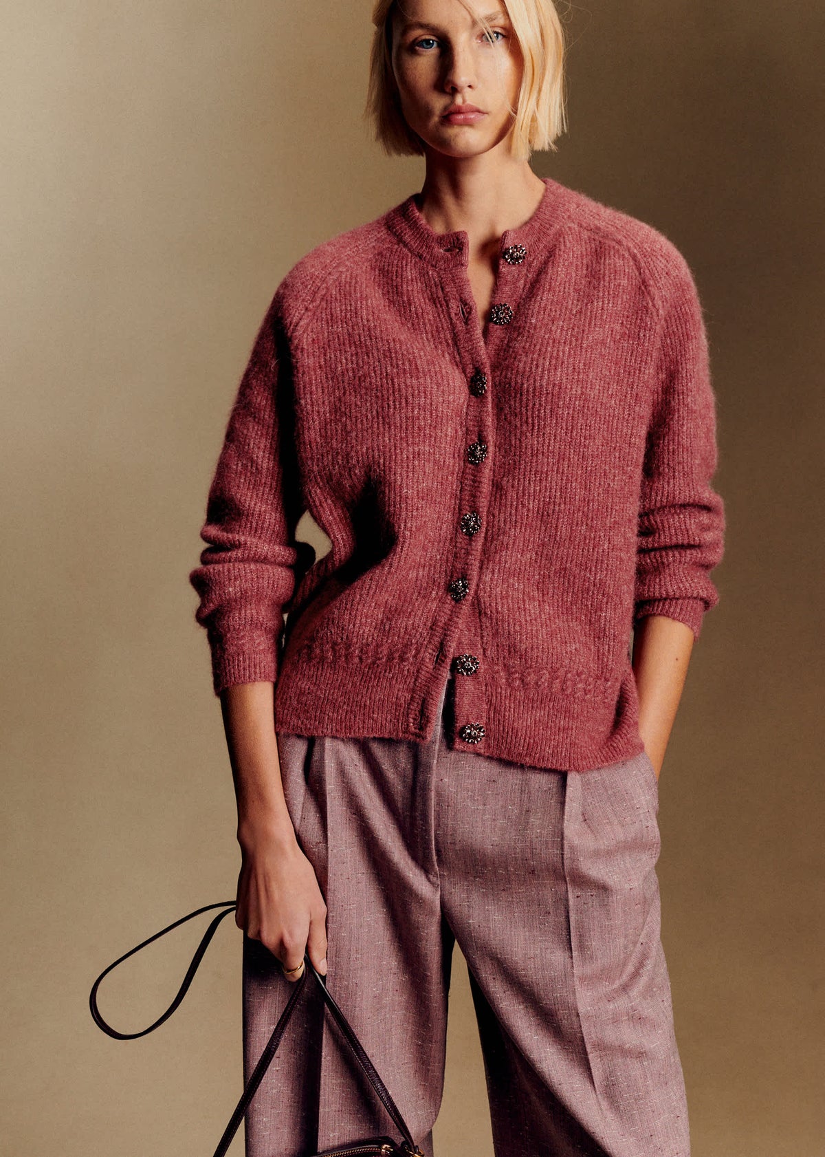 Gilet Othello - Bois de Rose Foncé
