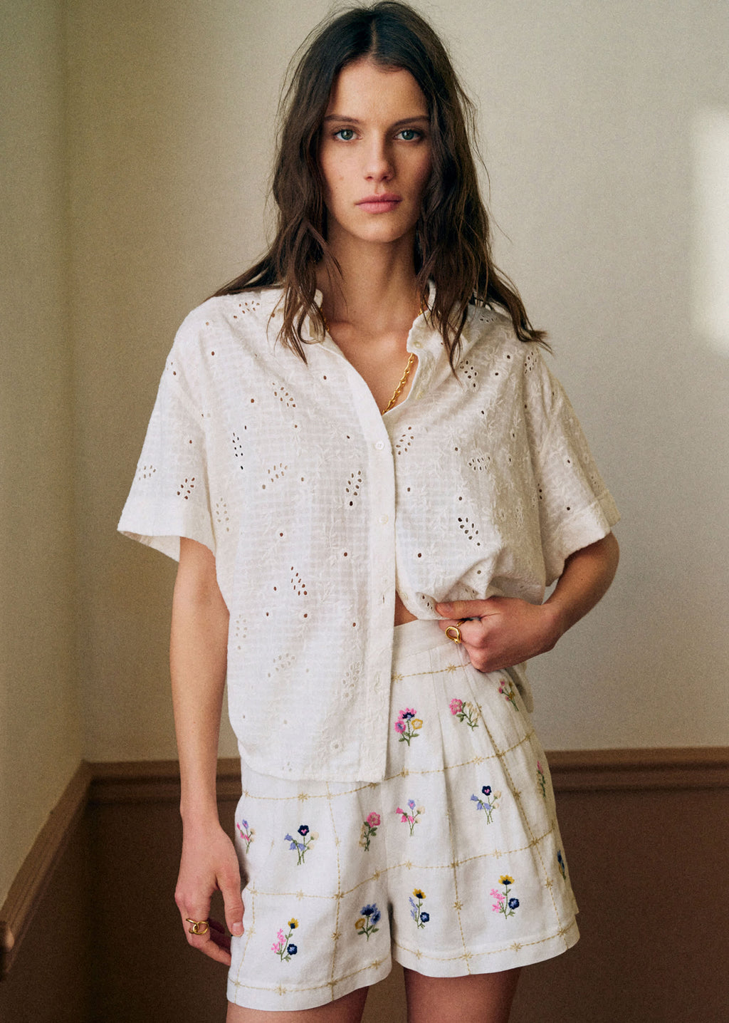 Short Nicolo - Broderie Herbier