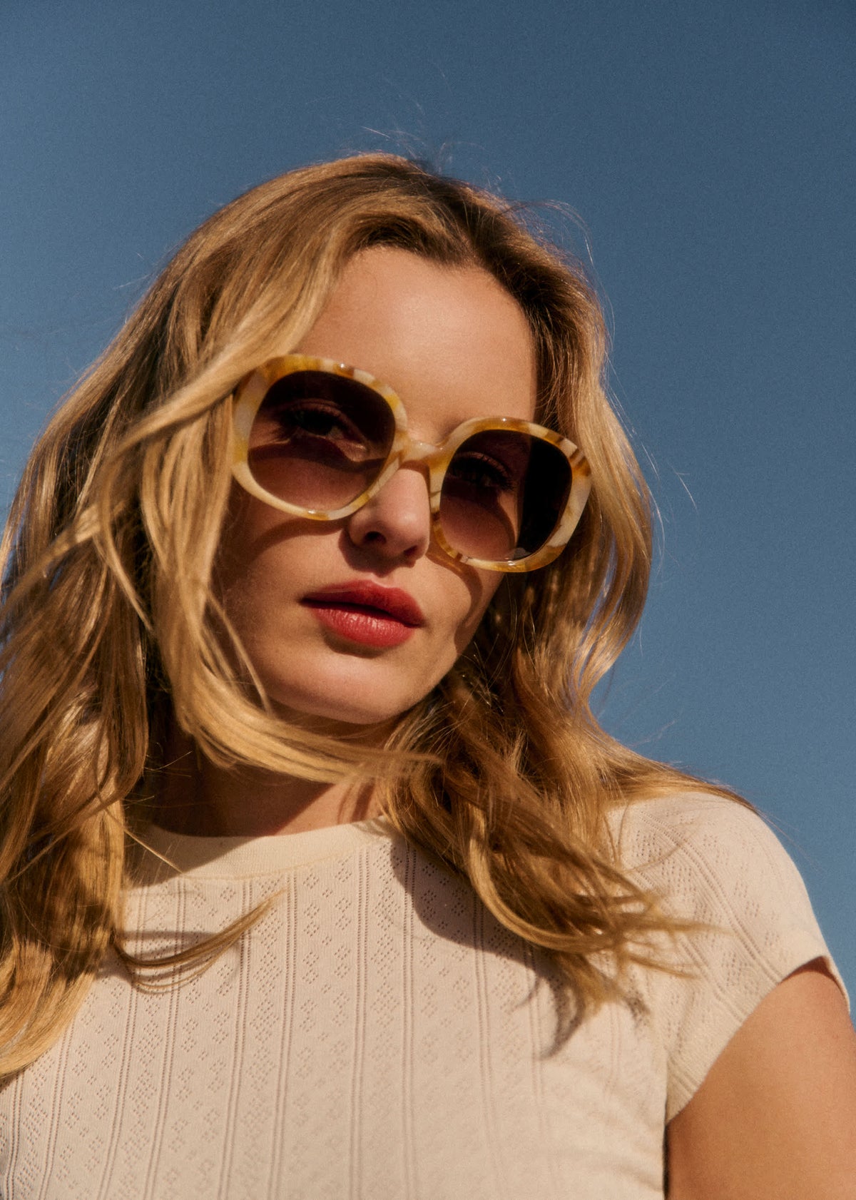 Lunettes de soleil Georgia - Écaille Jaune