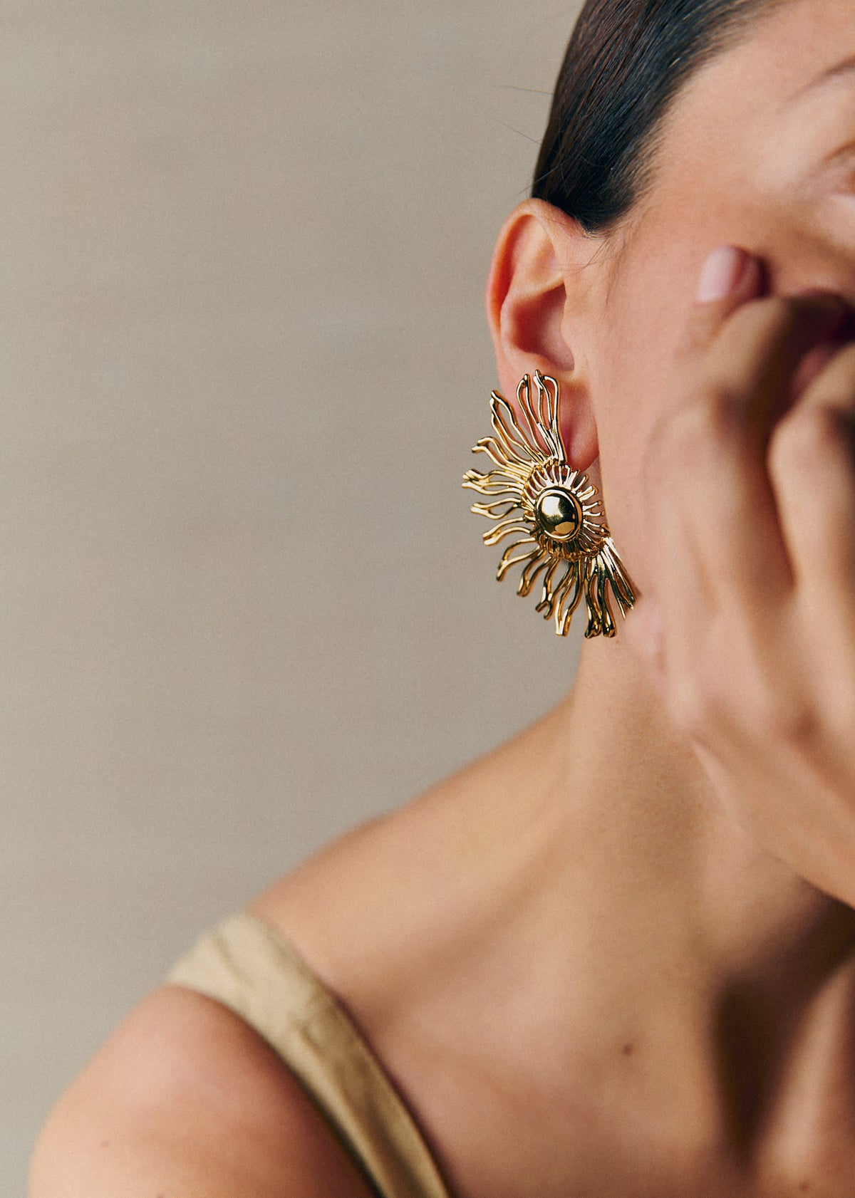 Boucles d'oreilles Célestine - Doré