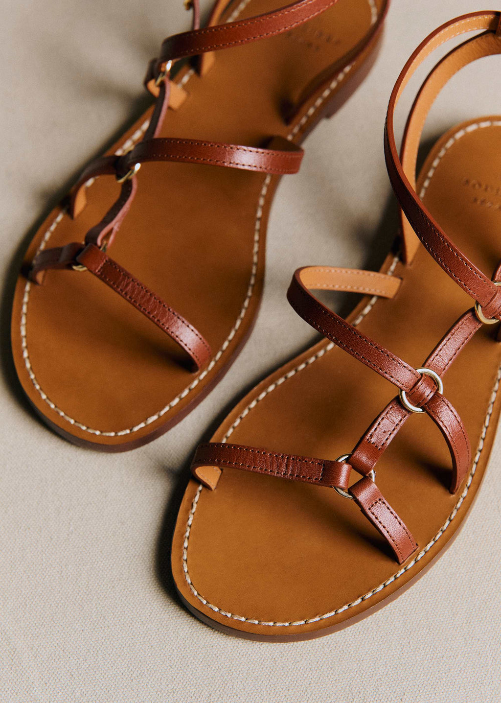 Sandales Low Inaya - Cuir Naturel Héritage