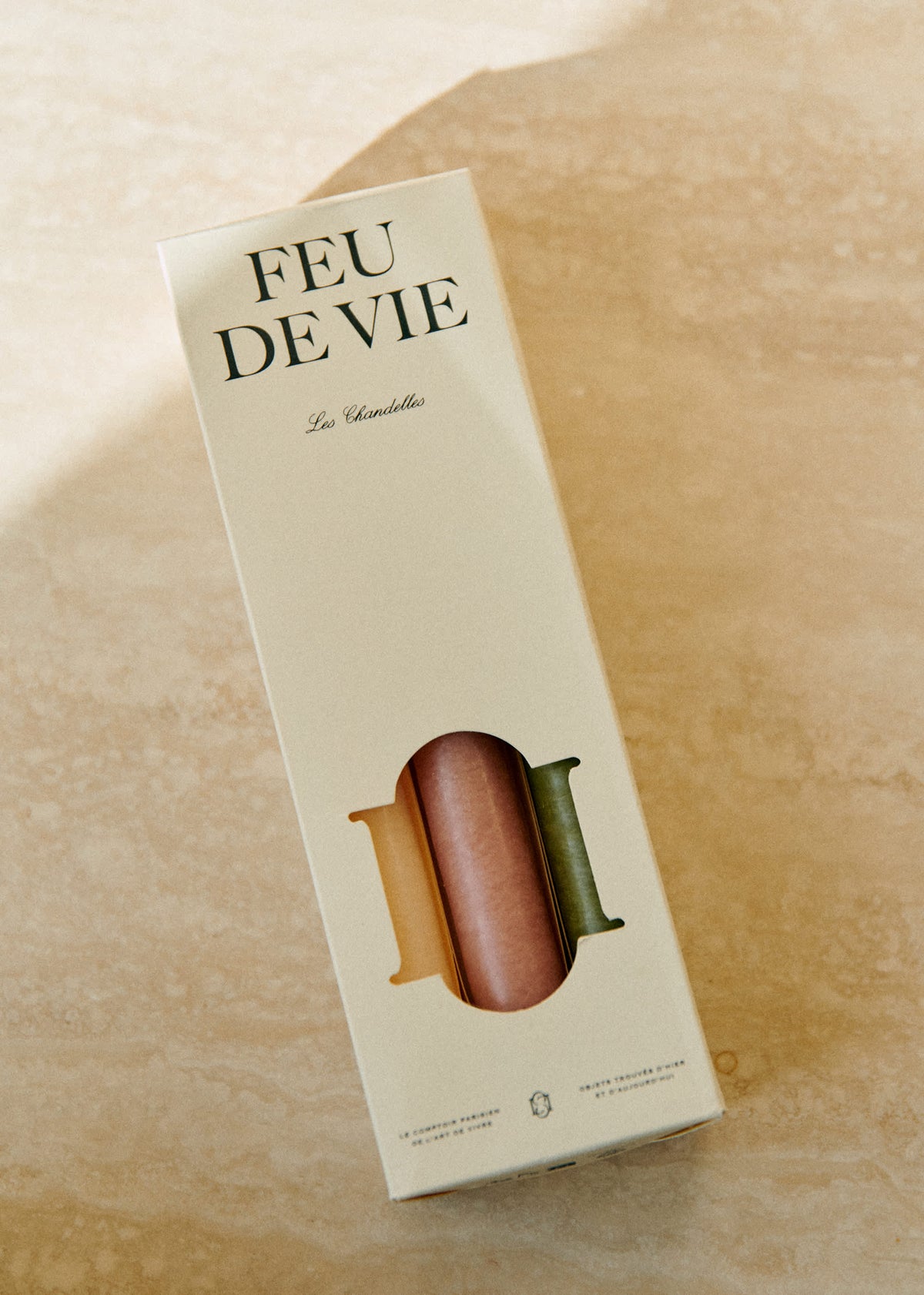 Coffret de 6 chandelles - Ecru, Blush, Olive