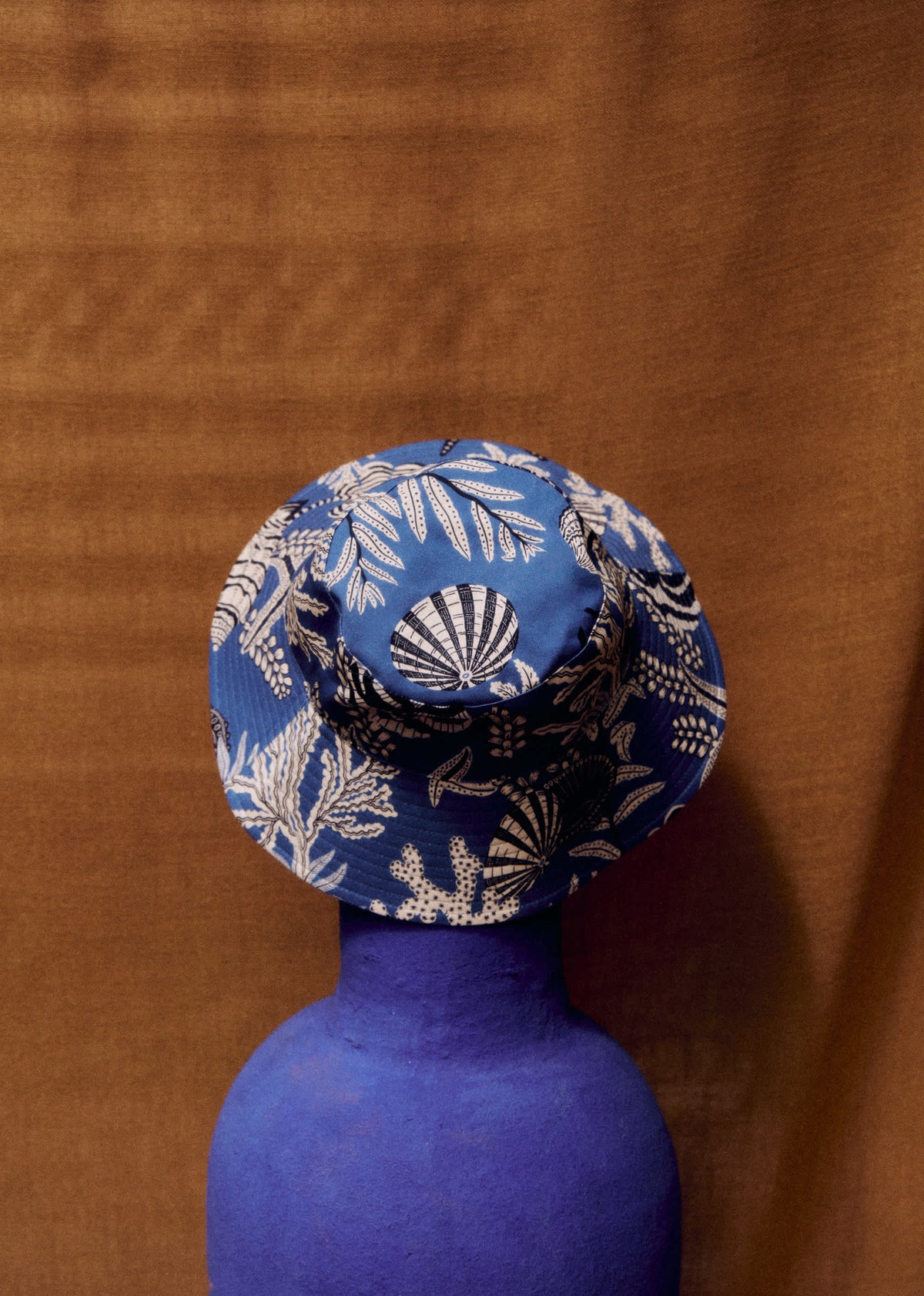Bob - Sézane x Inoui Editions - Imprimé Coquillages Bleu