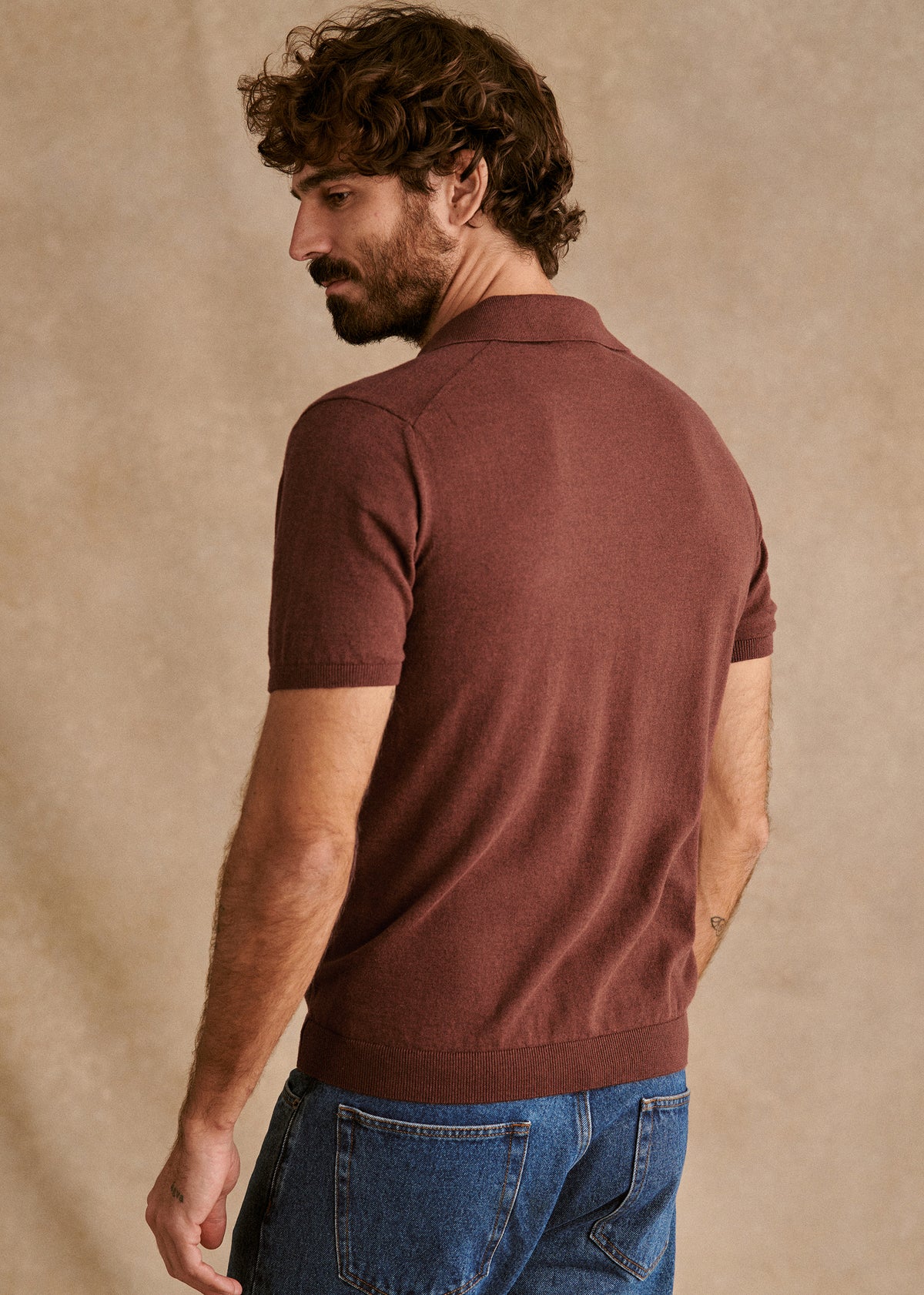 Polo Maille Ezio - Rouille Chiné