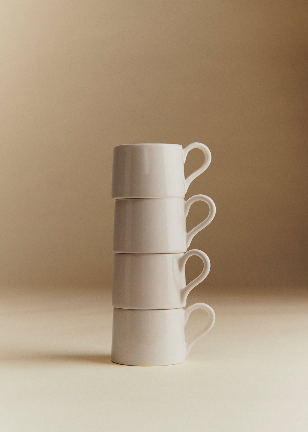 Coffret de 4 tasses expresso - Ecru