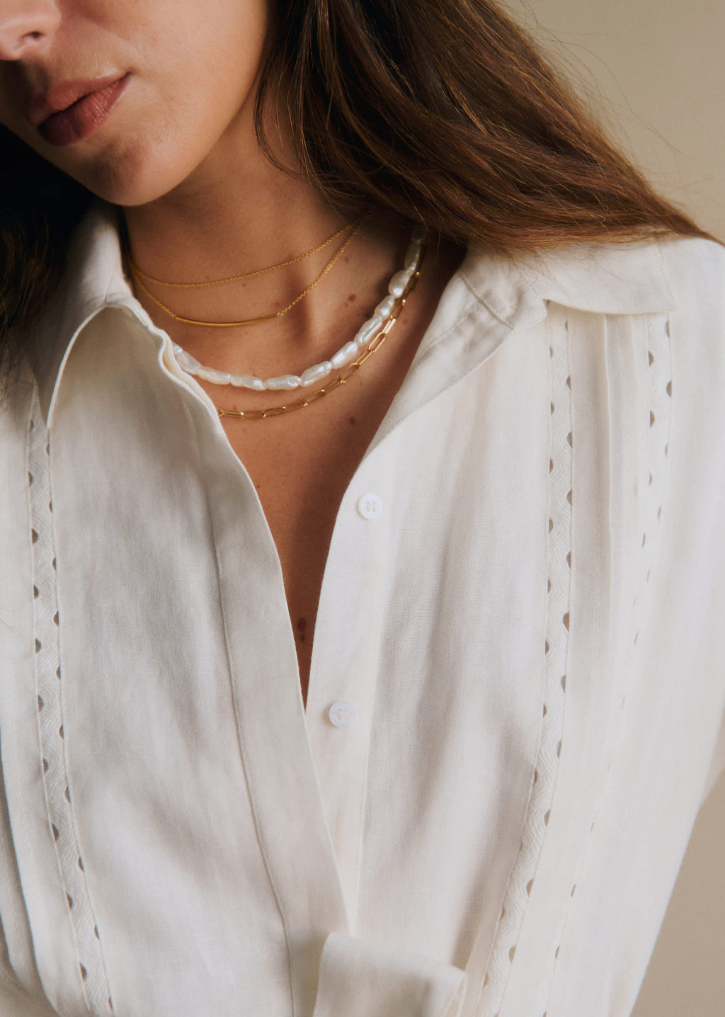 Collier Ludmilla - Nacré