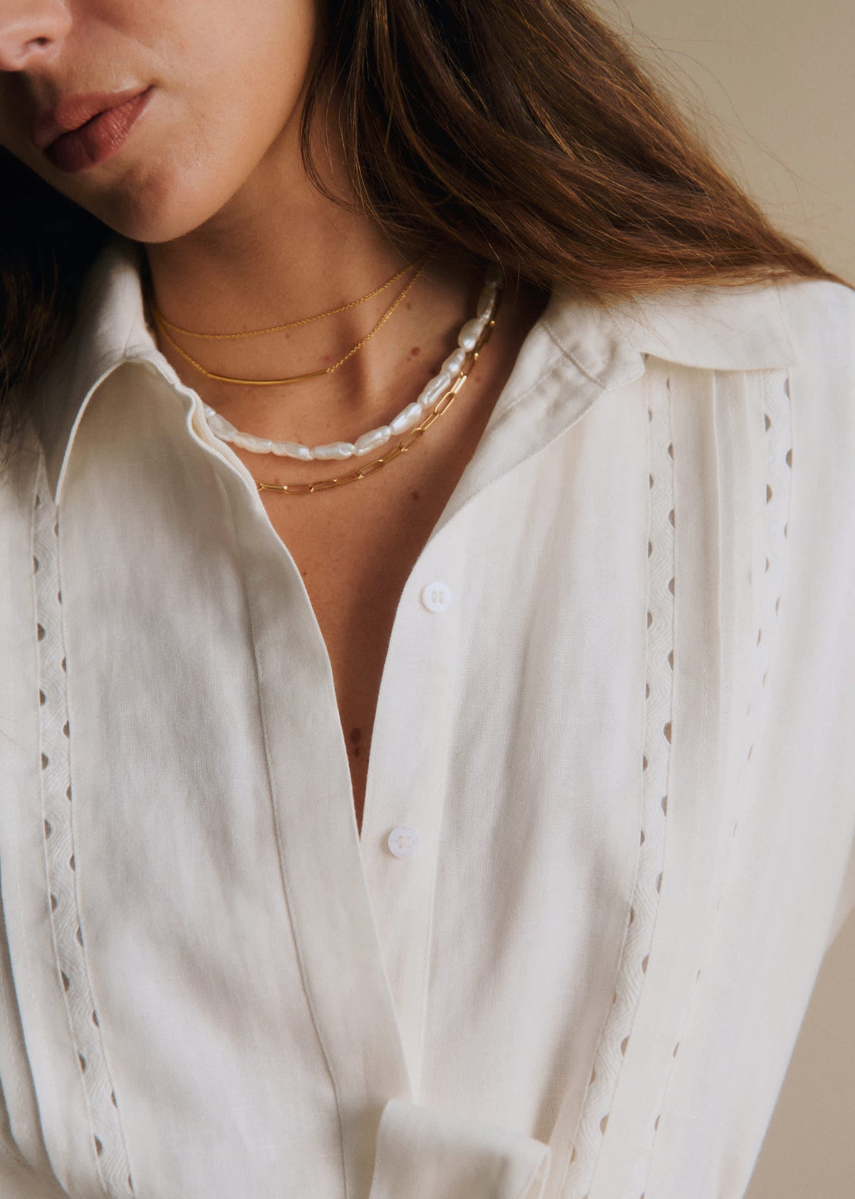 Collier Ludmilla - Nacré