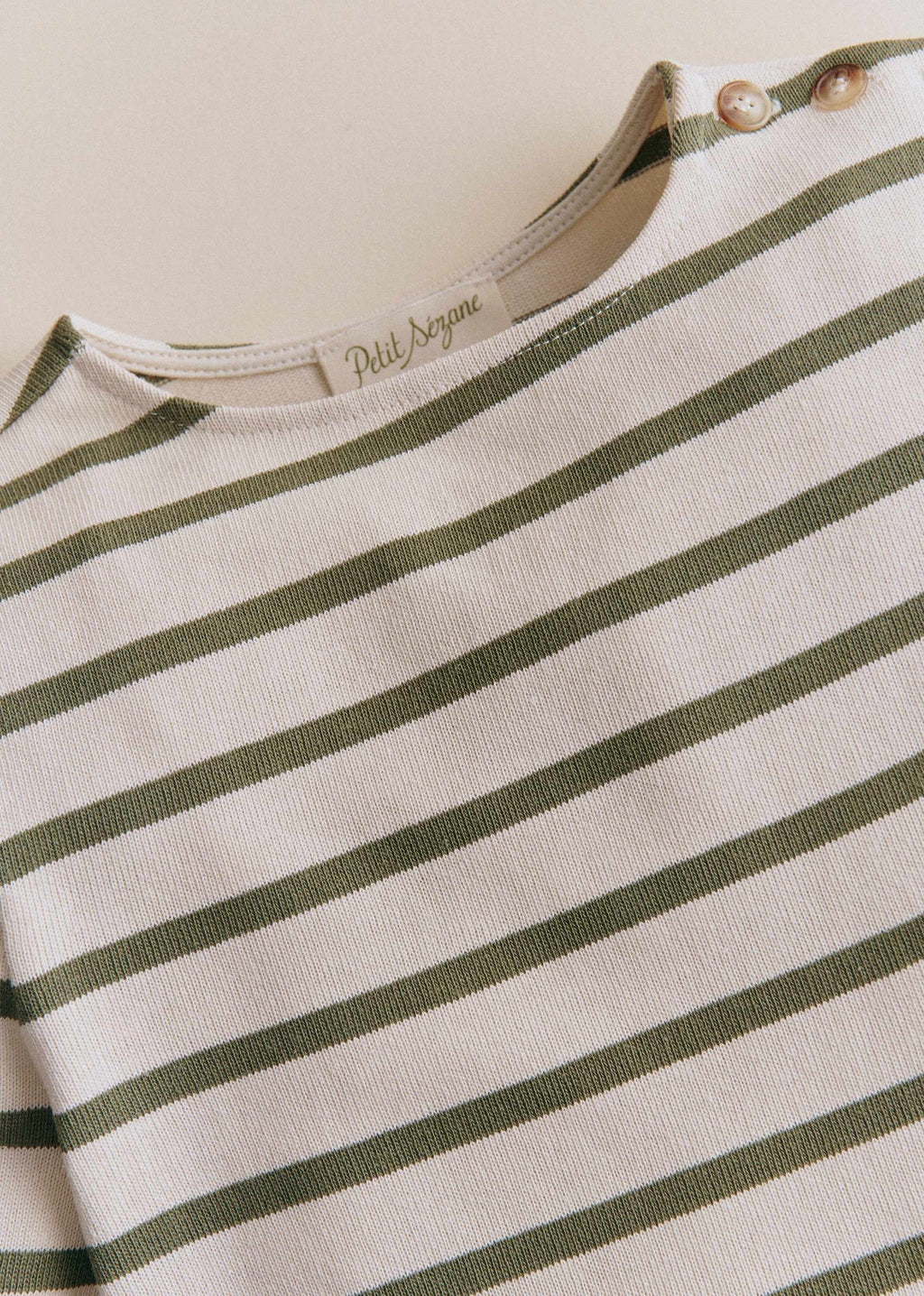 Marinière Colin - Ecru / Kaki