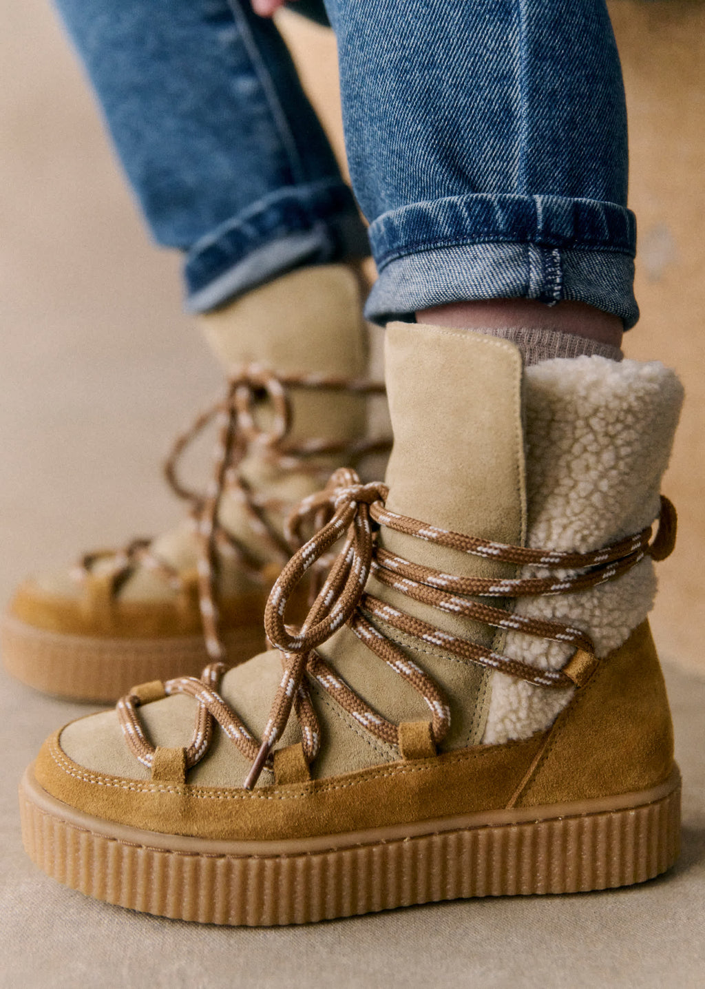 Bottines Tessa - Miel Multi