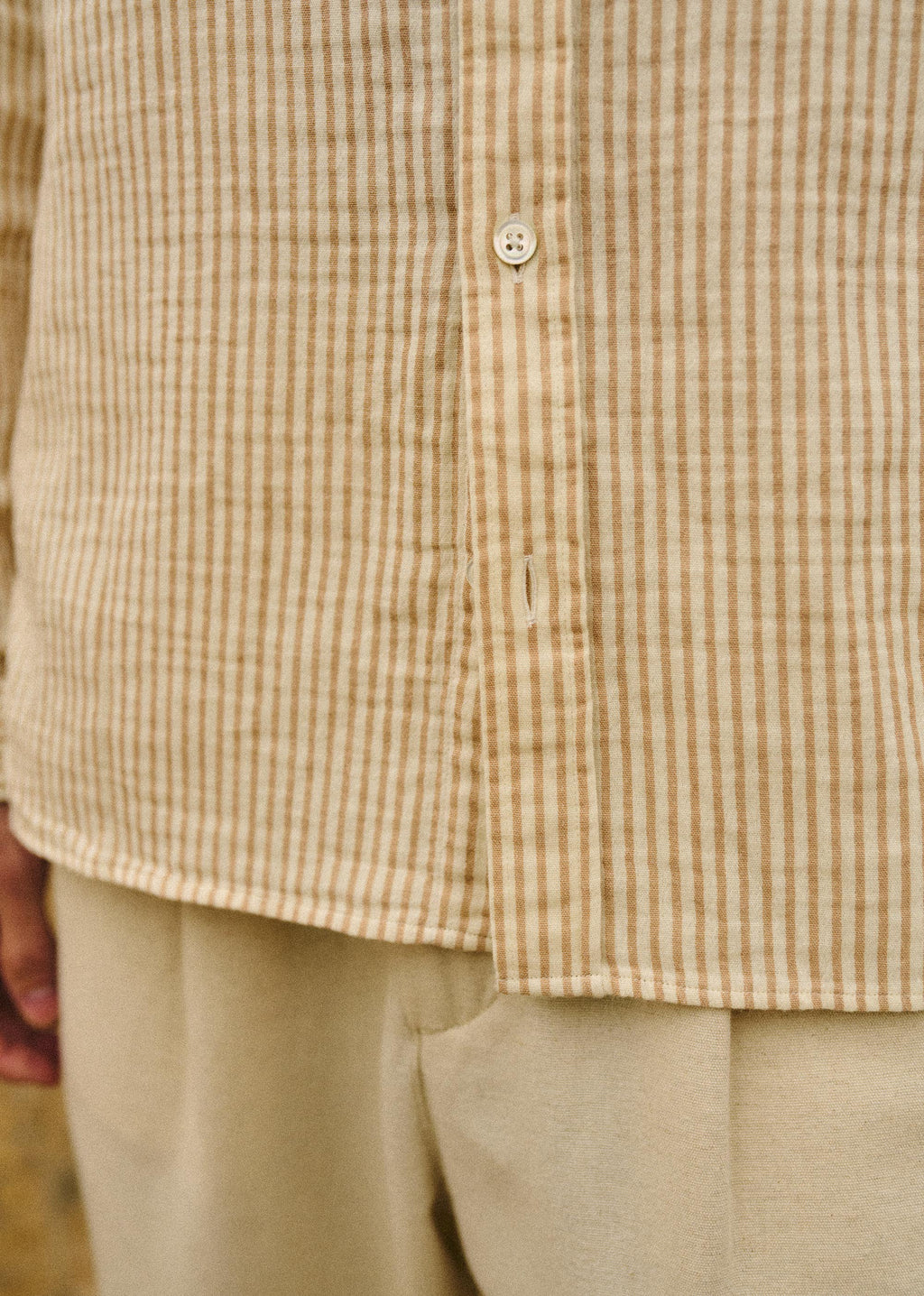Chemise Luke - Rayures Écru / Beige