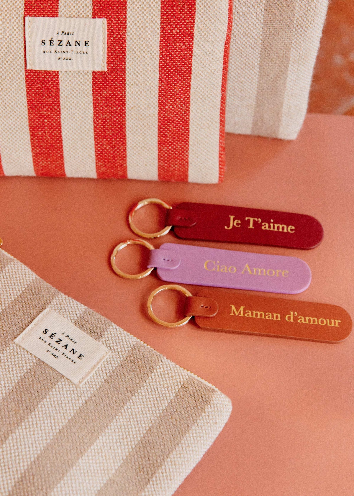 Porte-clés - Rouge " Je t'aime "