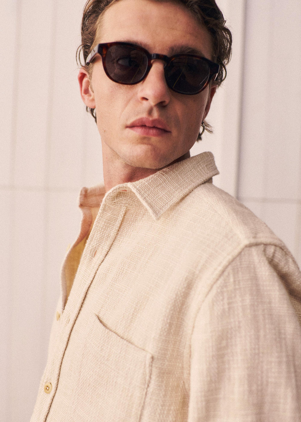 Lunettes de Soleil Wells - Écailles Marron Foncé