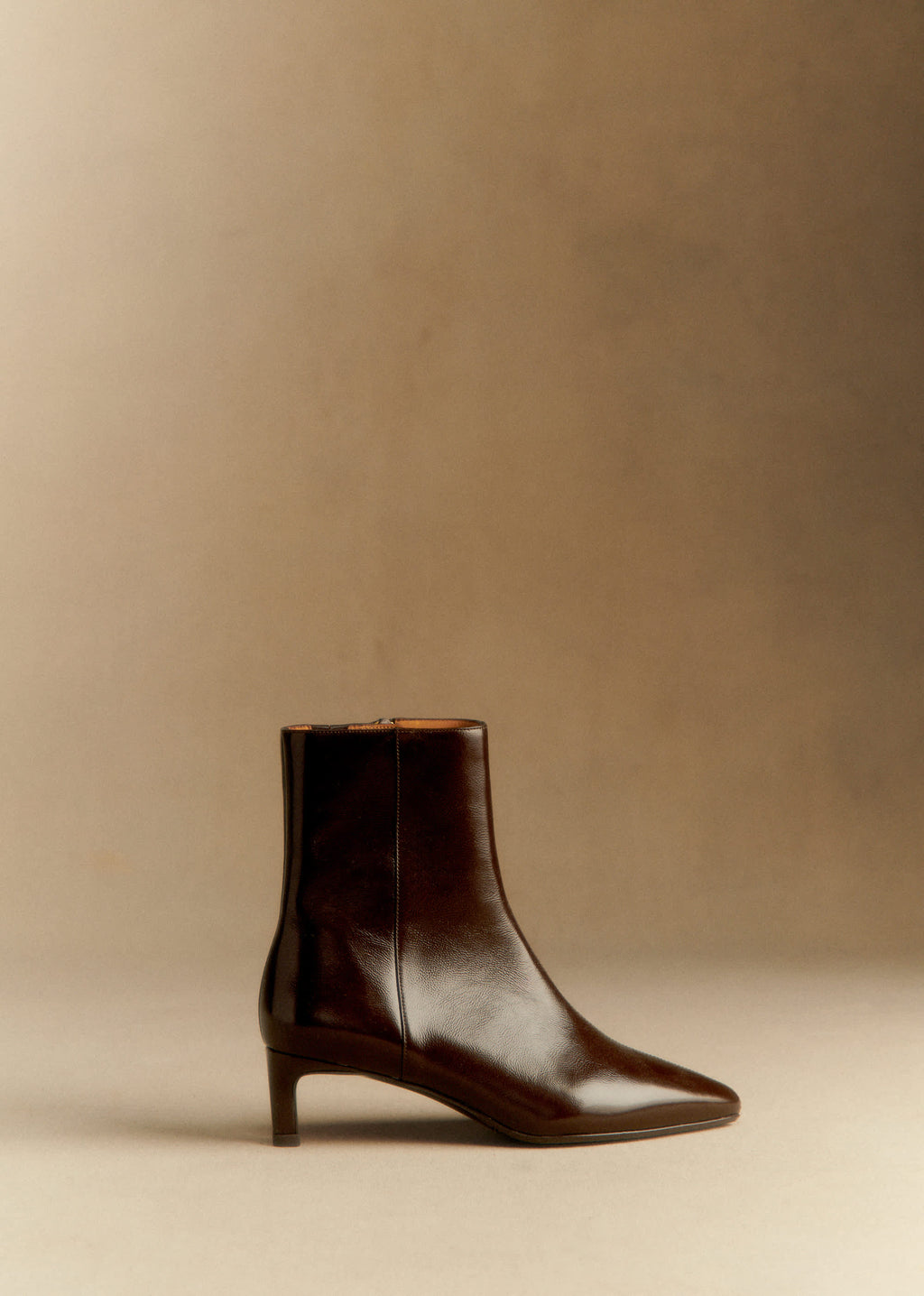 Bottines Garance - Chocolat vernis