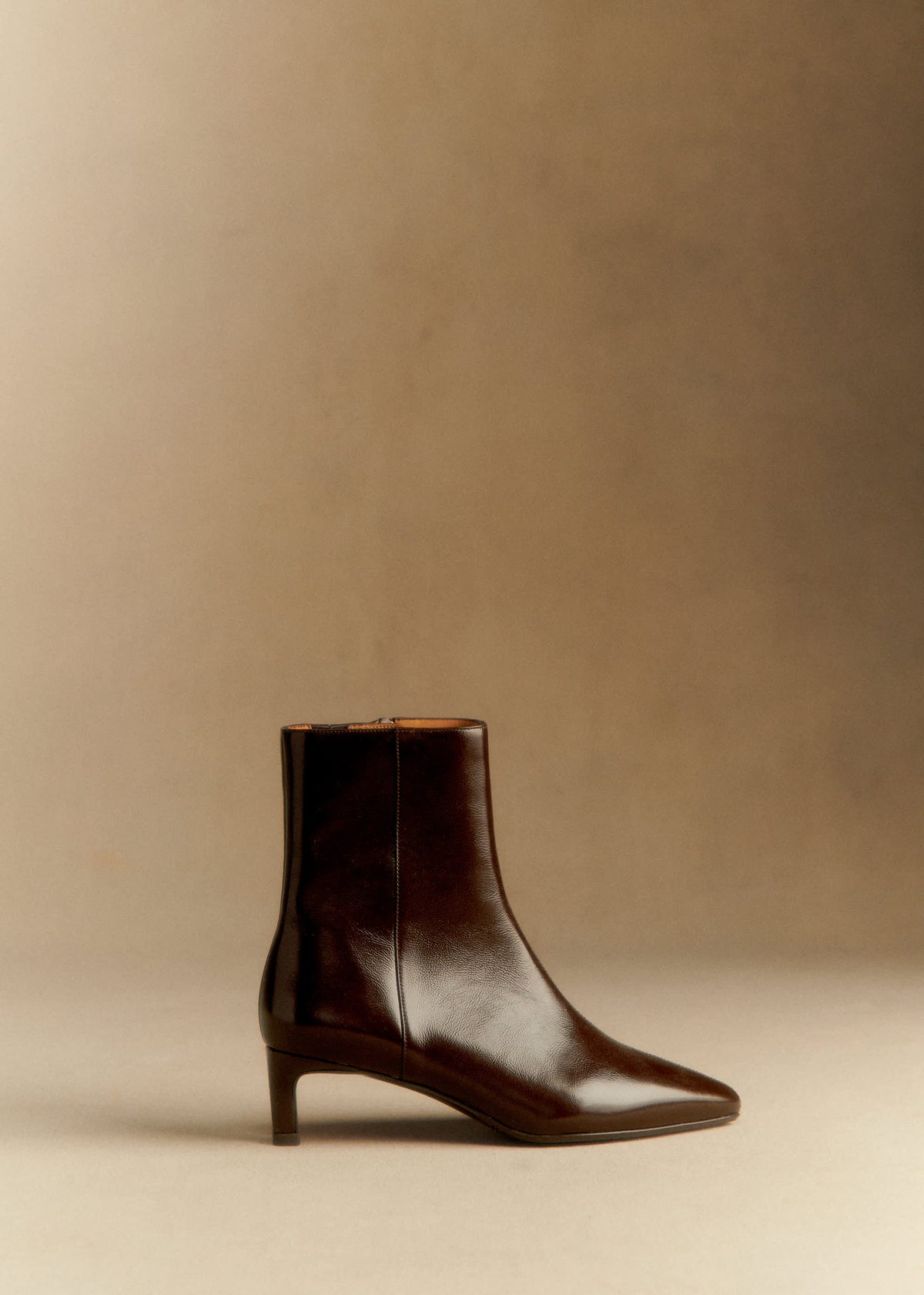 Bottines Garance - Chocolat vernis