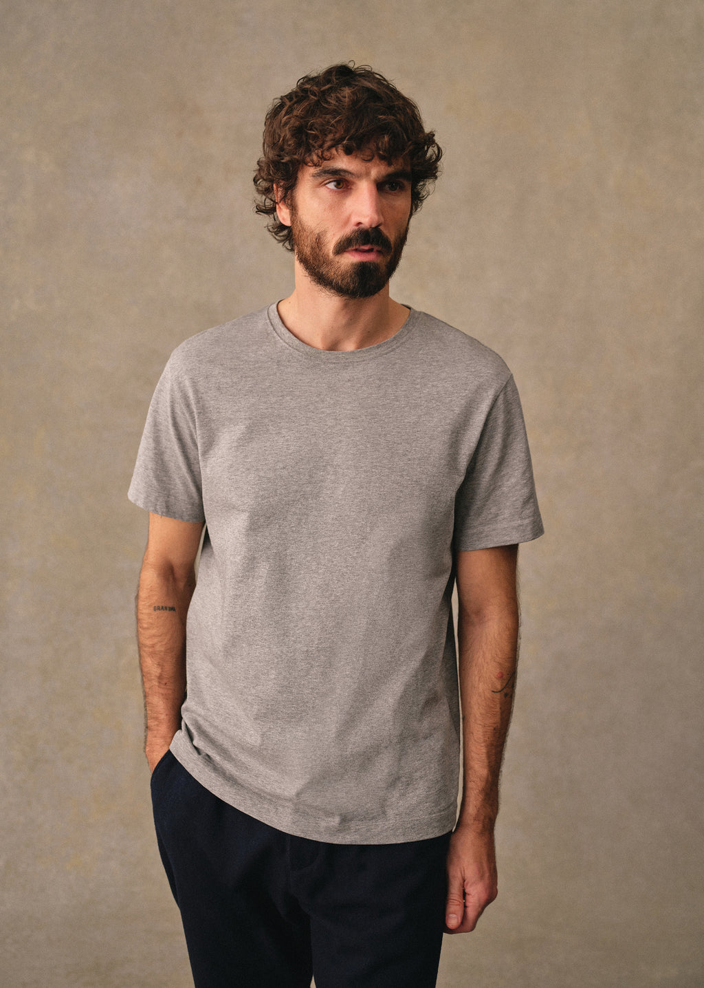 T-Shirt Kenneth - Gris Chiné
