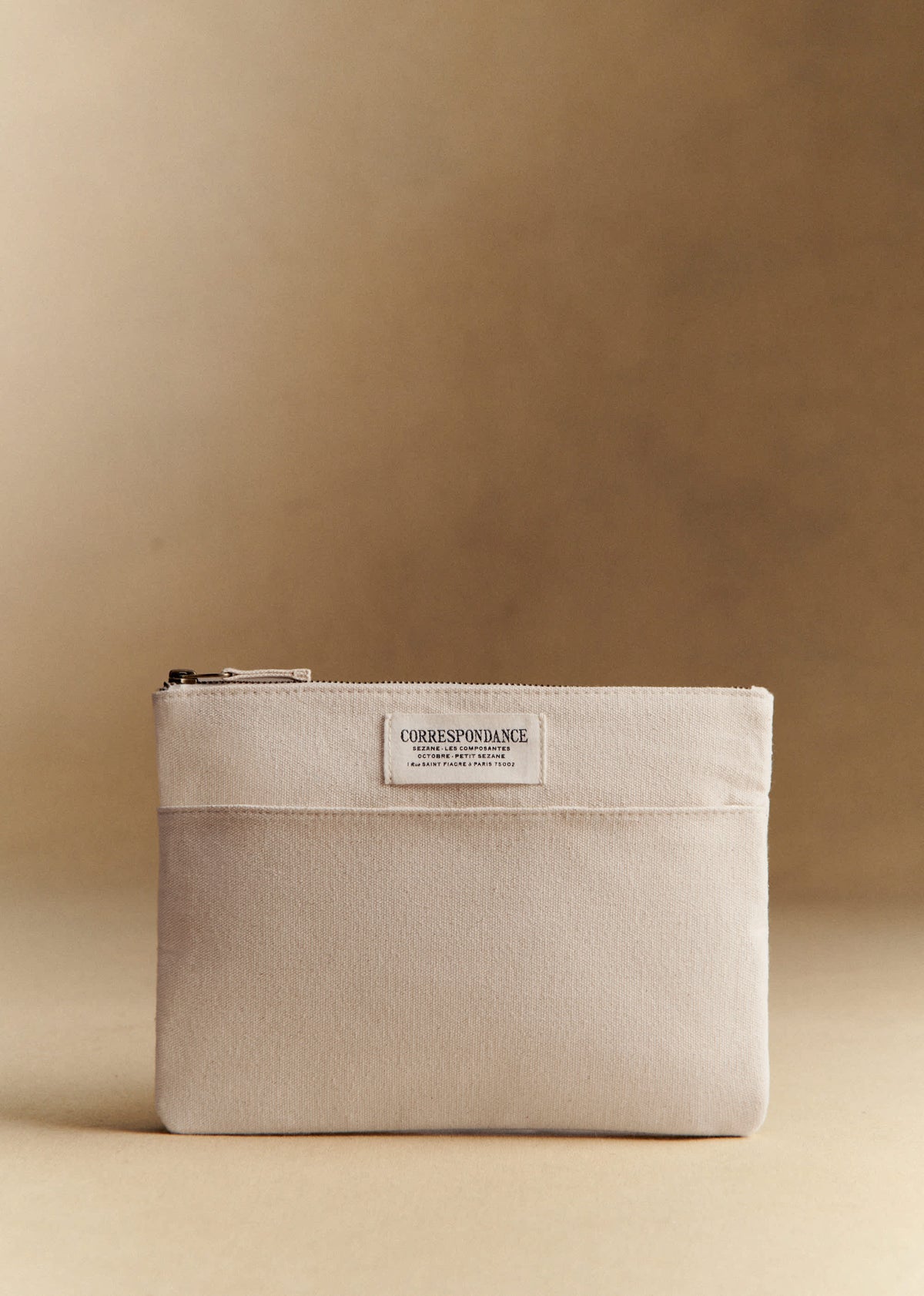 Maxi pochette plate - Écru