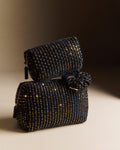 Trousse de toilette sequins - Bleu Nuit