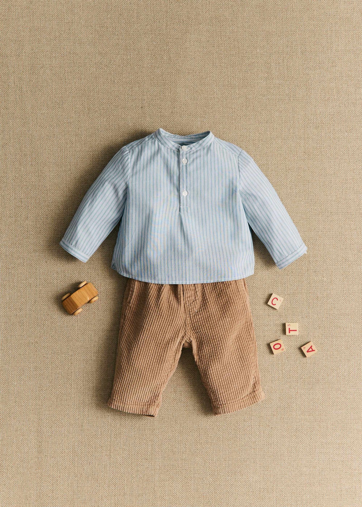 Chemise Marc - Rayures Bleu Ecru