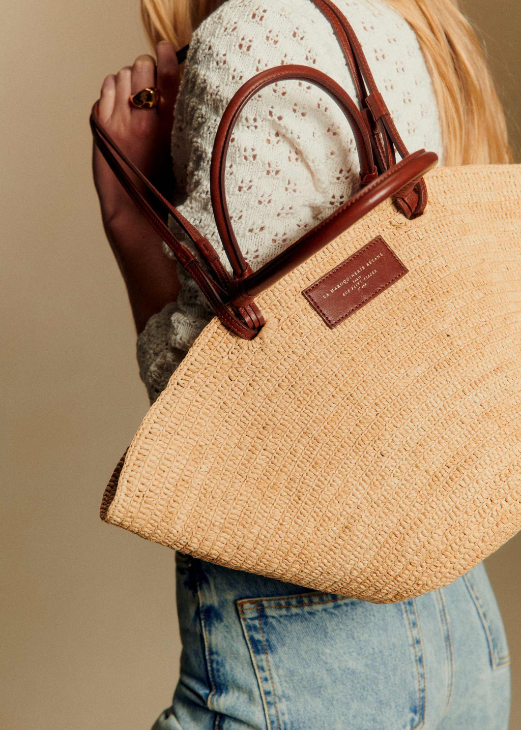 Panier Justine - Raphia Naturel